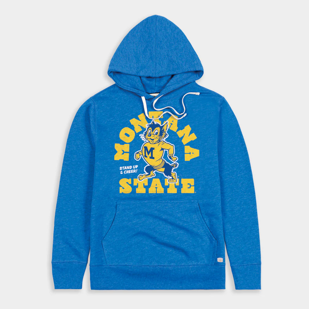 Montana State Bobcats Vintage Mascot Hoodie