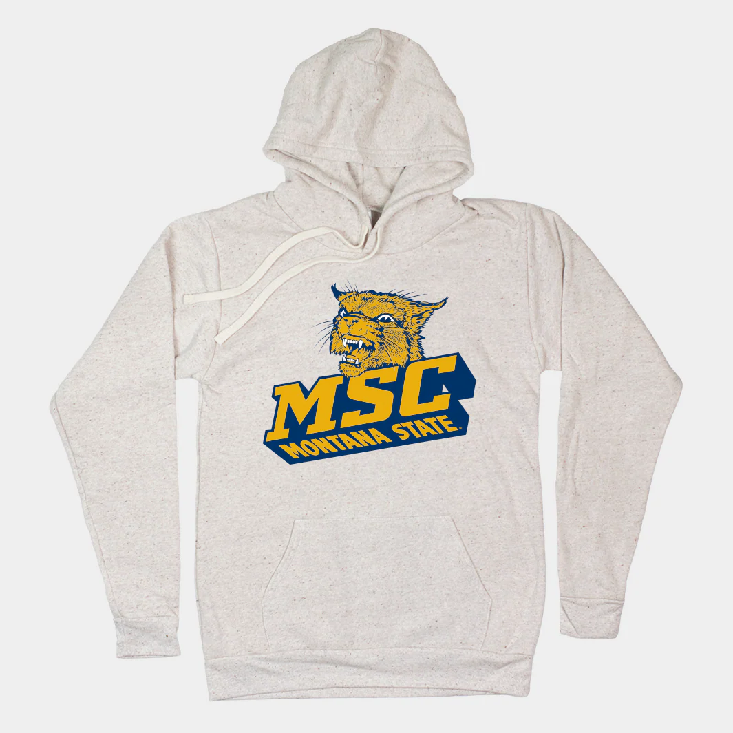 Vintage Montana State College Oatmeal Hoodie