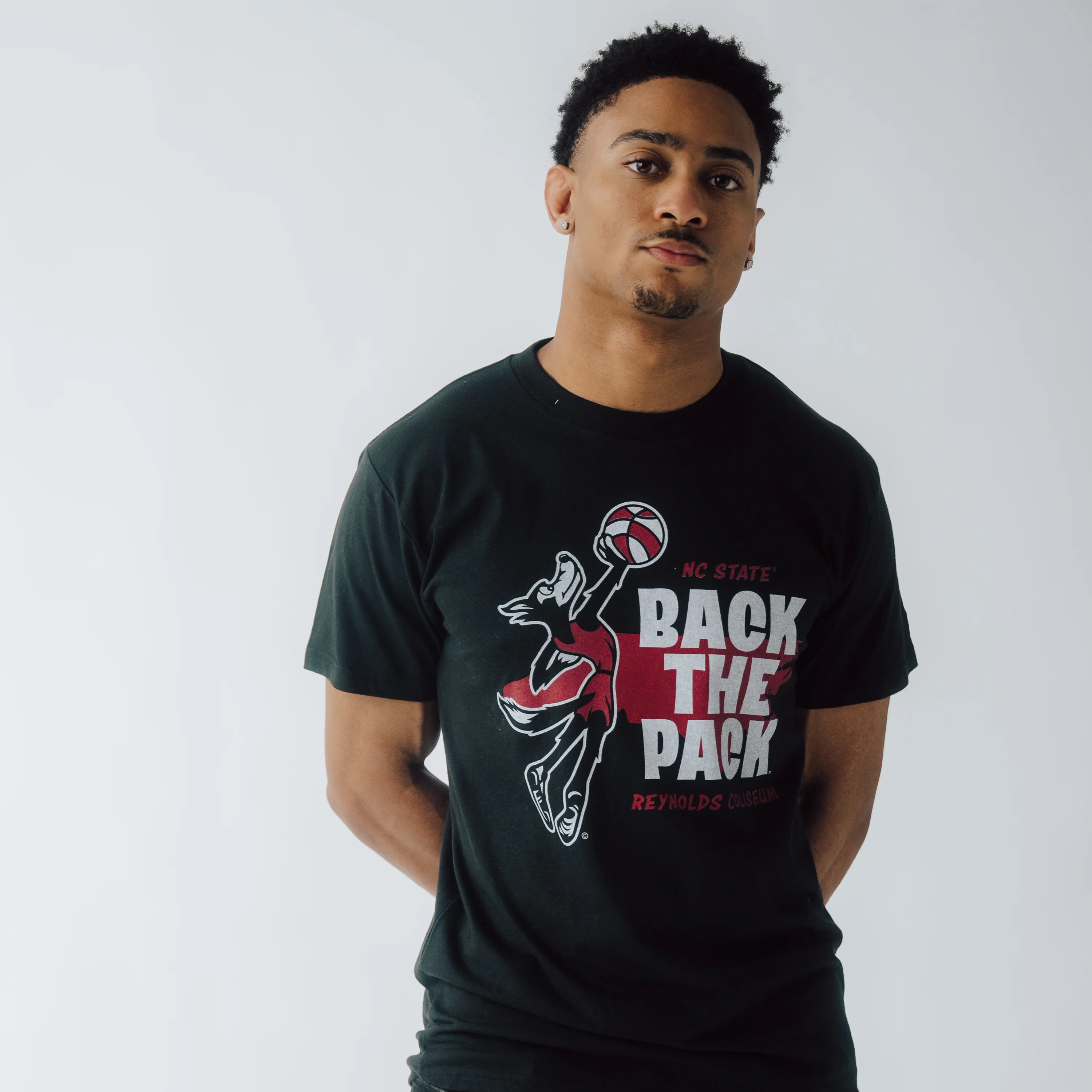 NC State Basketball "Back the Pack" Tee - Image 2
