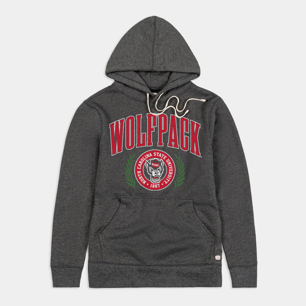 NC State Vintage-Inspired Collegiate Hoodie
