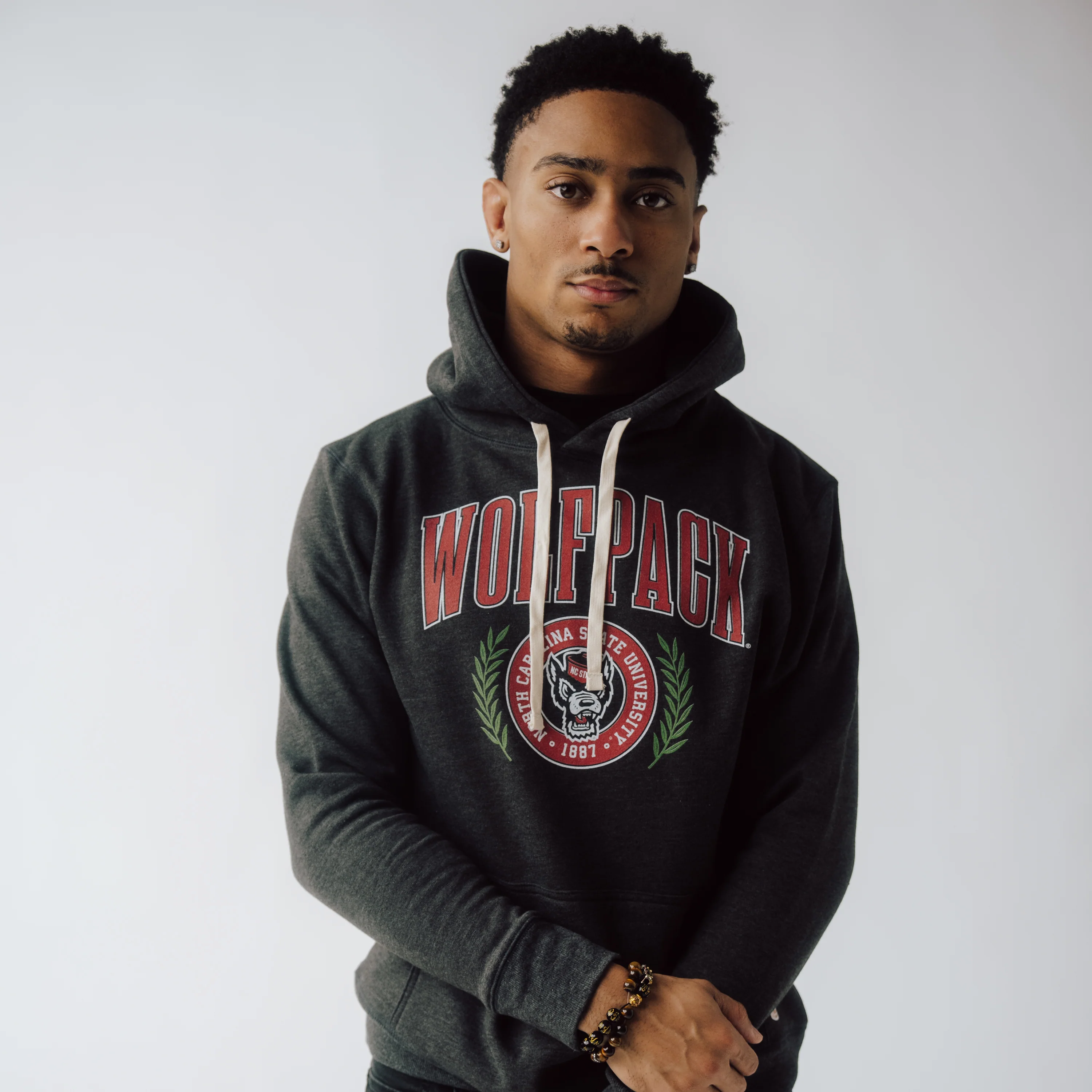 NC State Vintage-Inspired Collegiate Hoodie - Image 2