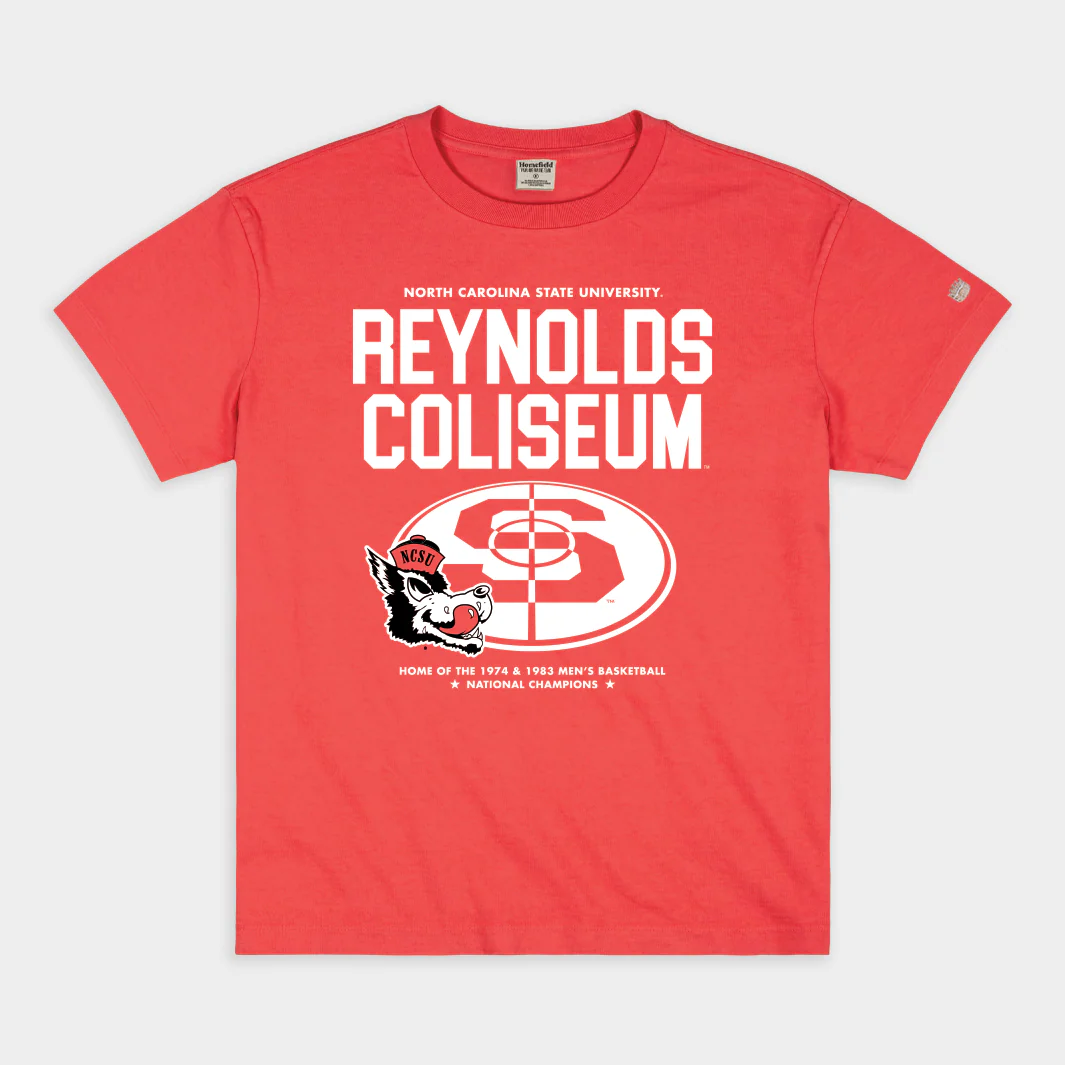 NC State Wolfpack Reynolds Coliseum Vintage Heavyweight Tee