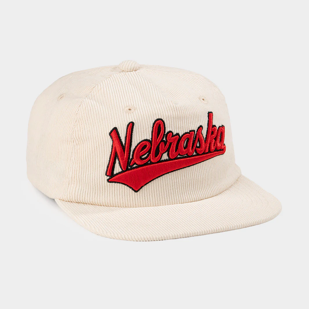 Nebraska Cornhuskers Classic Script Corduroy Hat - Image 2