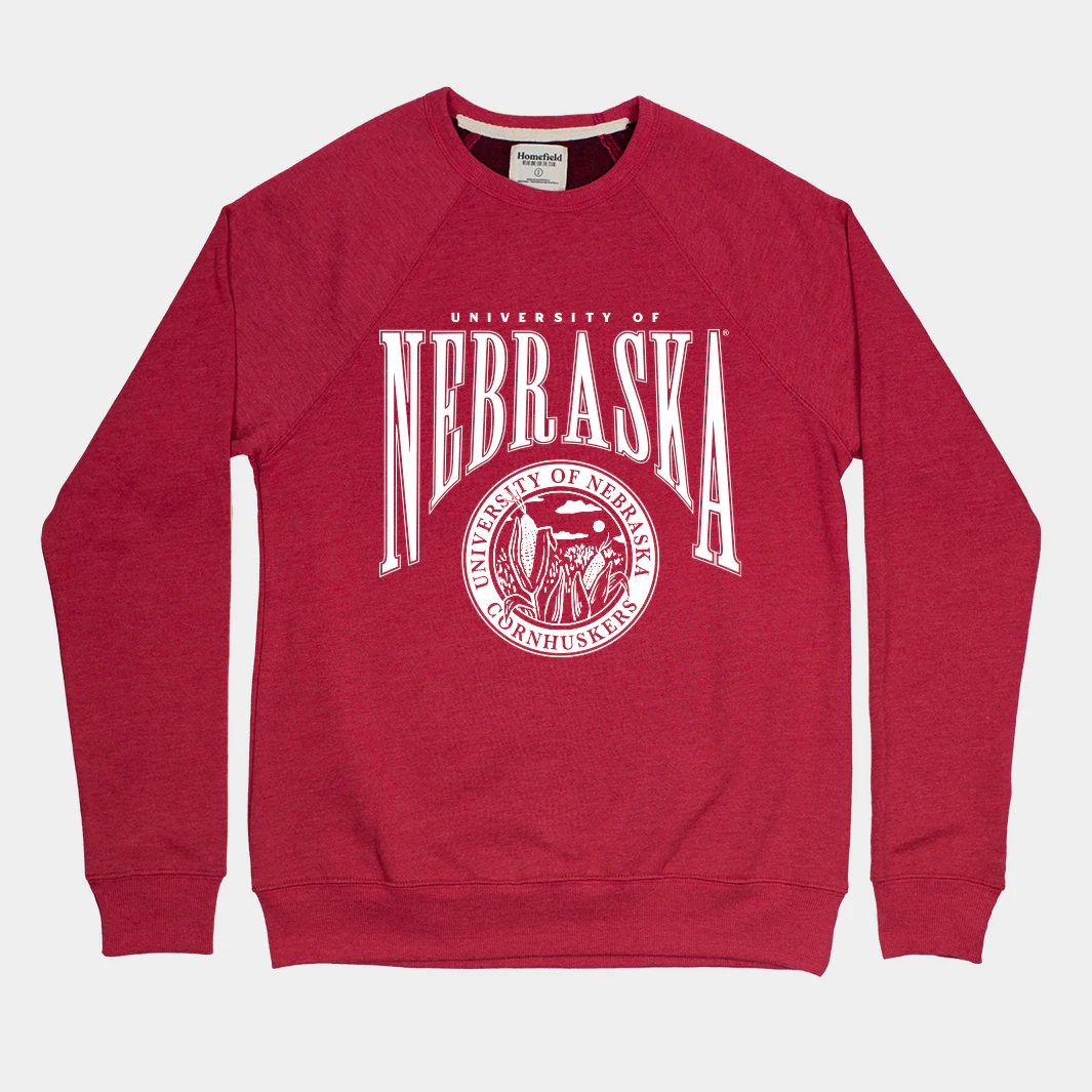 Nebraska Cornhuskers Throwback Crest Crewneck