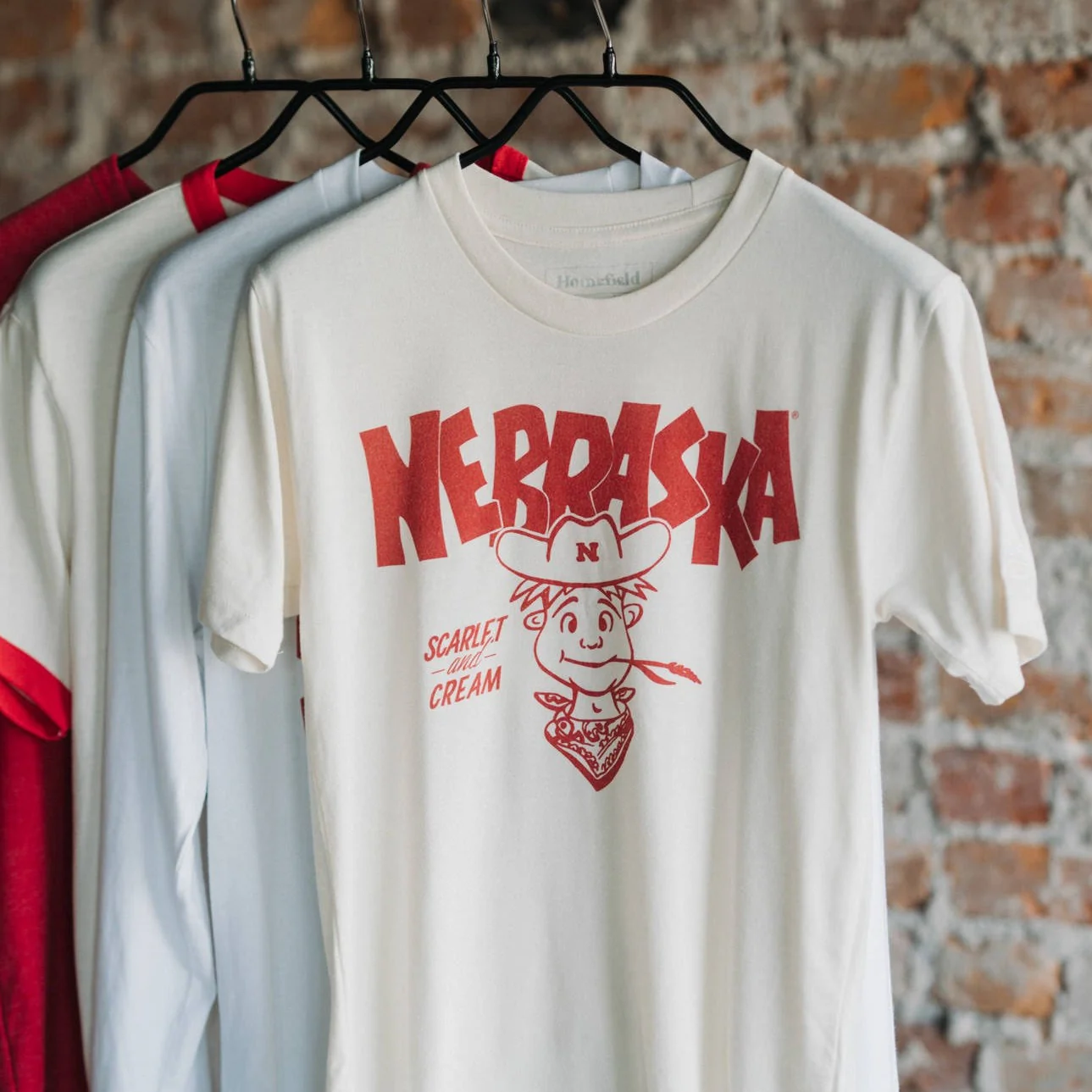 Nebraska Scarlet and Cream Herbie Husker Tee - Image 2