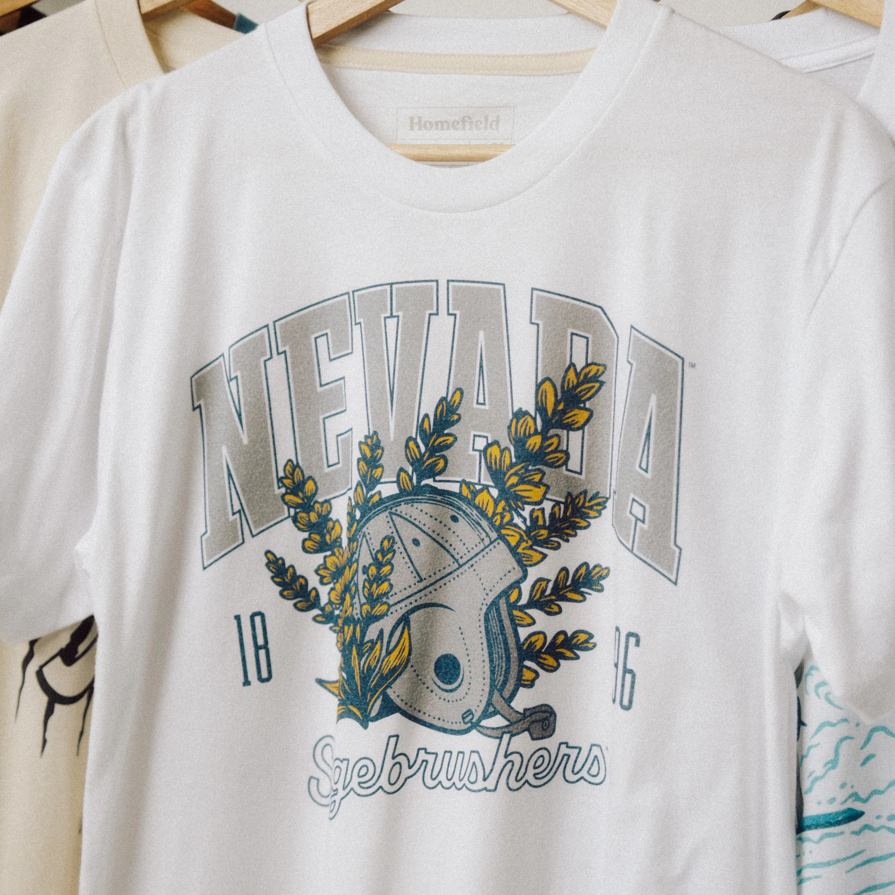 Nevada Football Est. 1896 Sagebrushers Retro Tee - Image 2