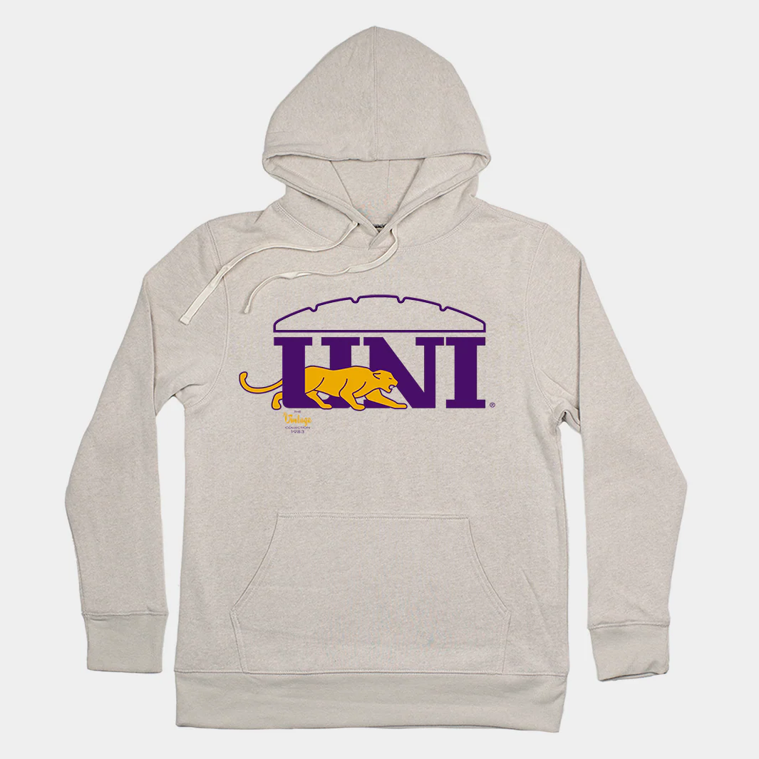 Northern Iowa Walking Panther Logo Hoodie