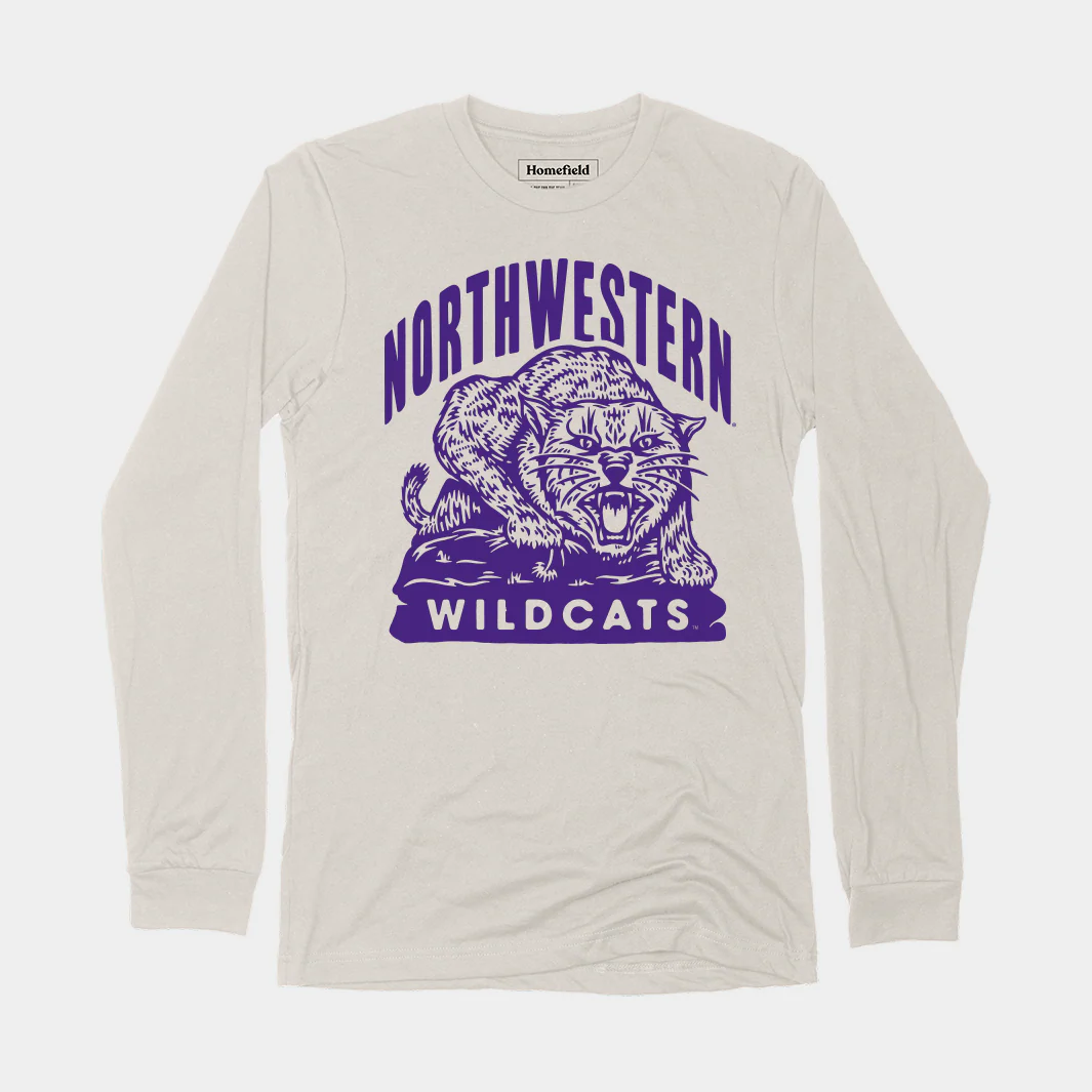 Northwestern 1940's Throwback Long Sleeve