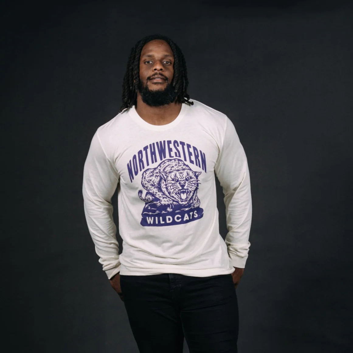 Northwestern 1940's Throwback Long Sleeve - Image 2