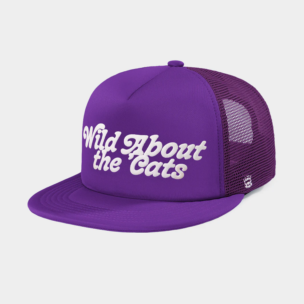 Northwestern "Wild About The Cats" Puff Ink Trucker Hat