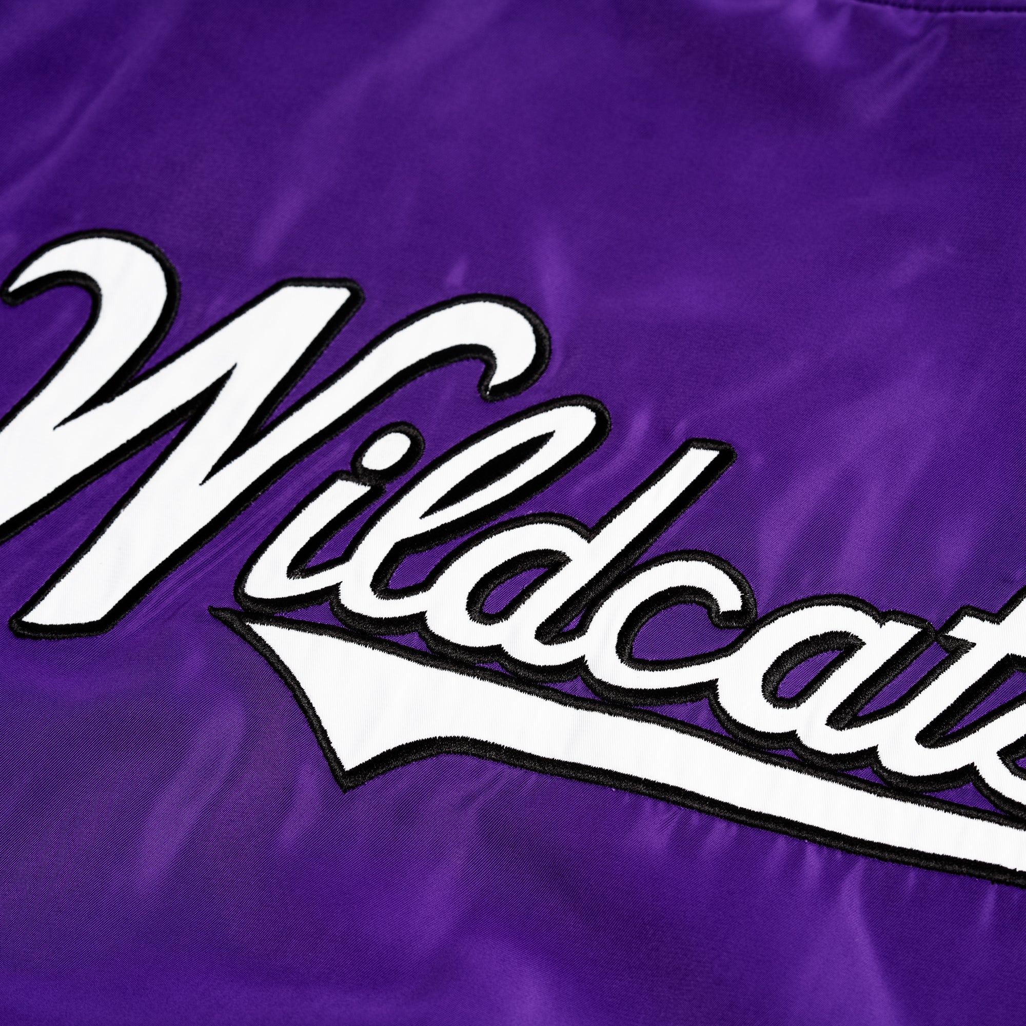 Northwestern Wildcats Vintage Script Bomber Jacket - Image 3