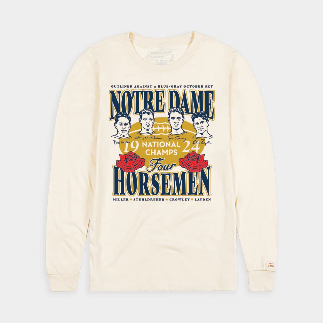 Notre Dame 1924 "Four Horsemen" Championship Long Sleeve