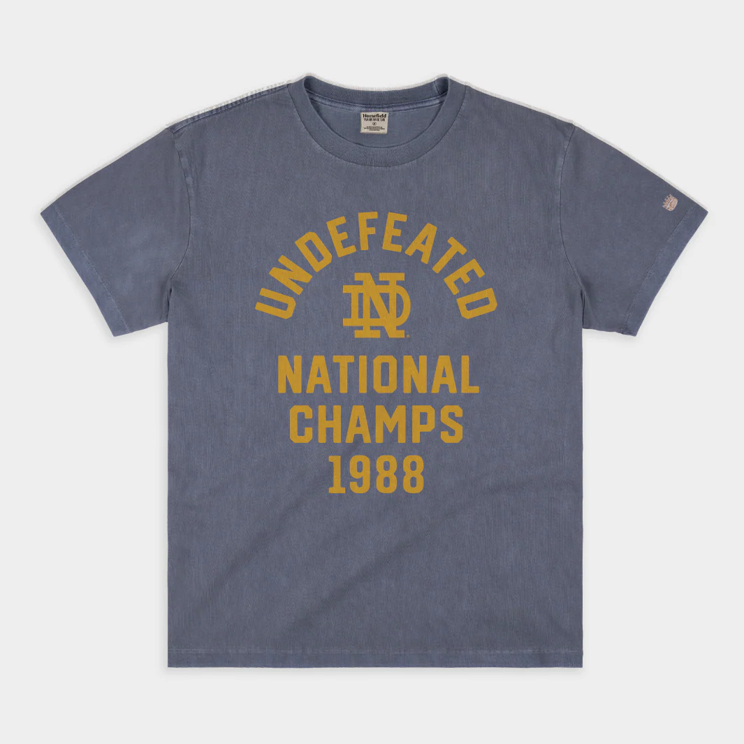 Notre Dame 1988 National Champs Vintage Heavyweight Tee