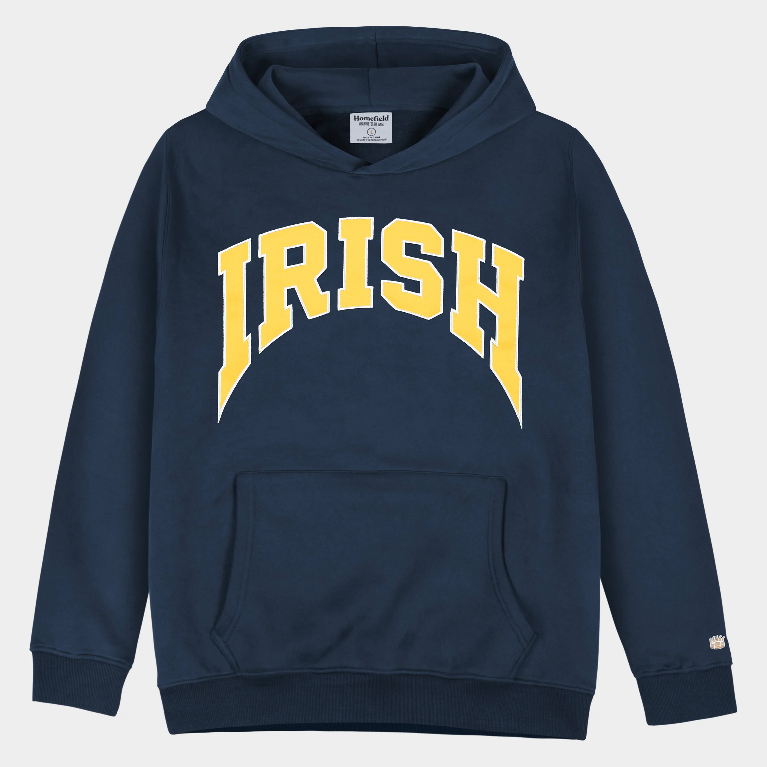 Notre Dame Fighting Irish 1980s Applique Heavyweight Hoodie