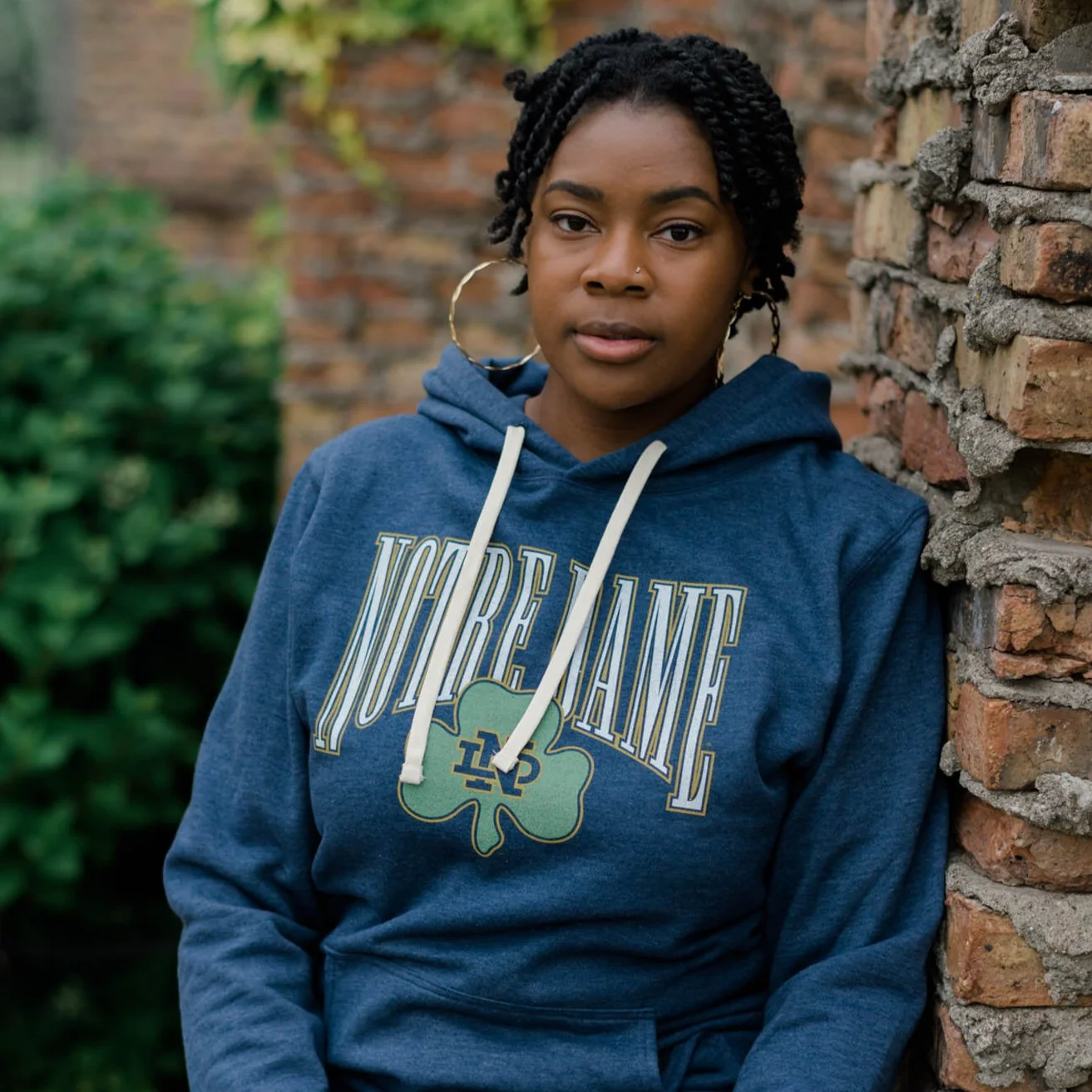 Notre Dame Fighting Irish Retro Shamrock Hoodie - Image 2