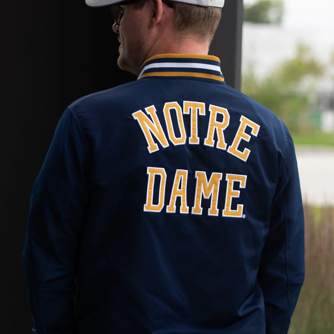 Notre Dame Vintage Monogram Bomber Jacket - Image 4