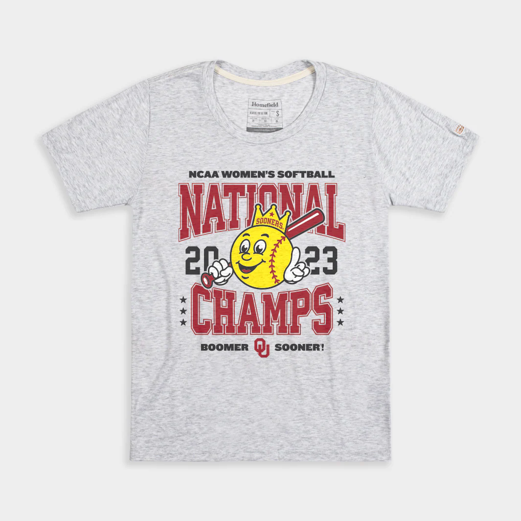 Oklahoma 2023 Softball WCWS Champions Women's Tee