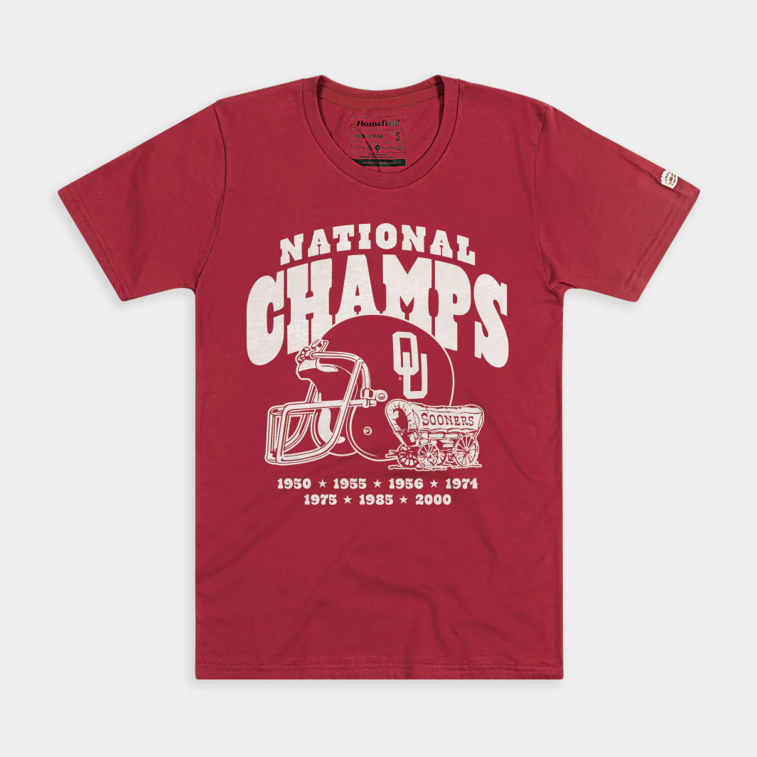 Oklahoma Football 7-Time National Champs Tee