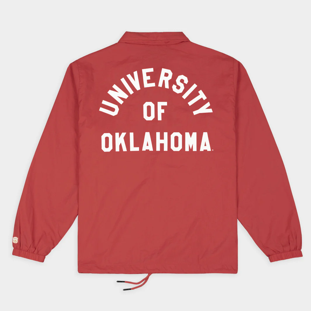 Oklahoma Sooners Football Retro Helmet Coaches Jacket - Image 2