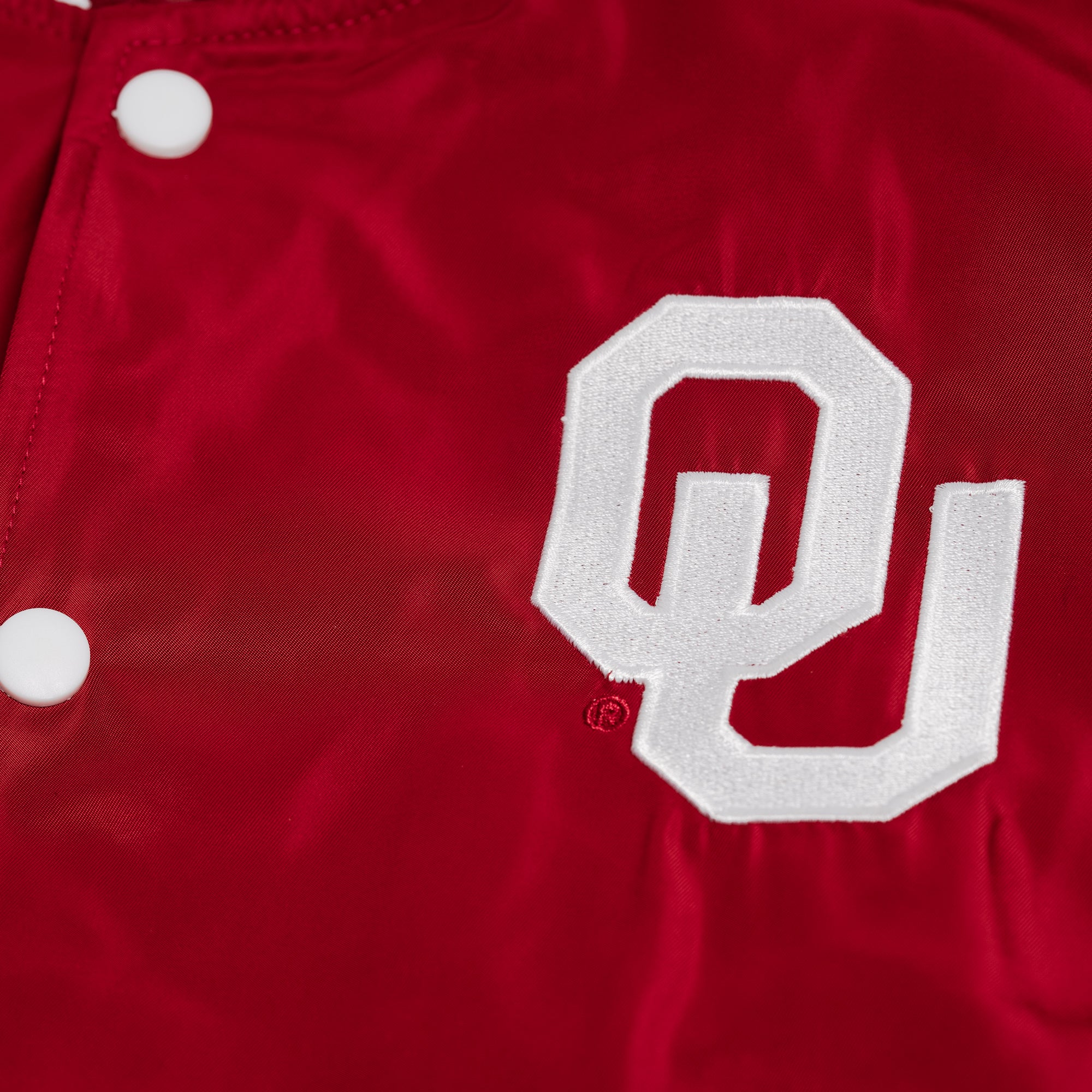 Oklahoma Sooners Vintage Script Bomber Jacket - Image 5