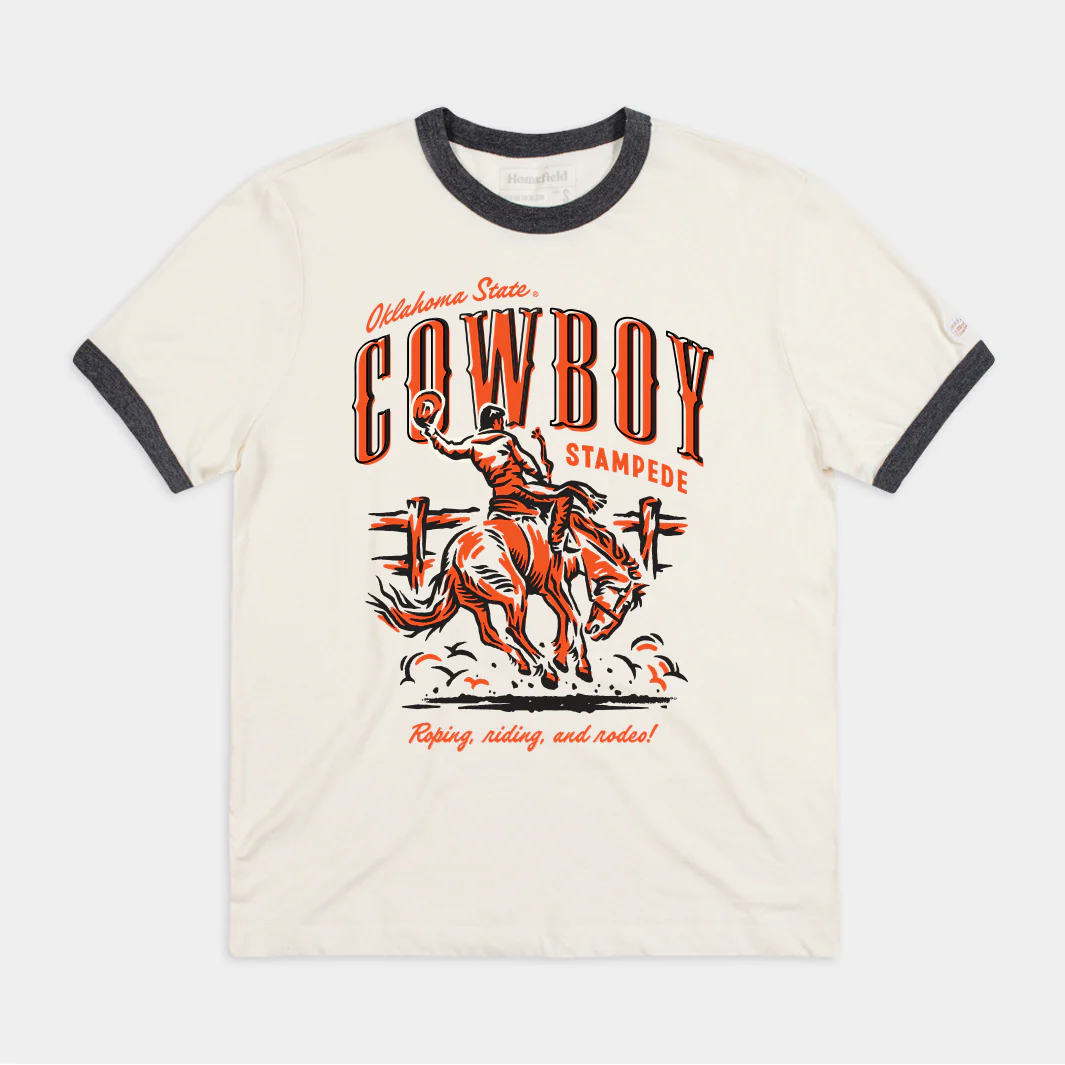 Oklahoma State Cowboy Stampede Ringer Tee