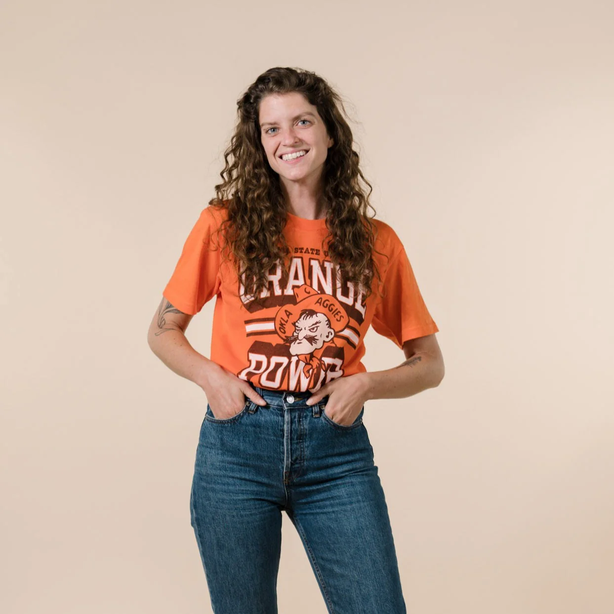 Oklahoma State Cowboys Orange Power Tee - Image 2