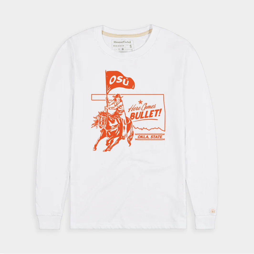 Oklahoma State Football "Here Comes Bullet!" Long Sleeve