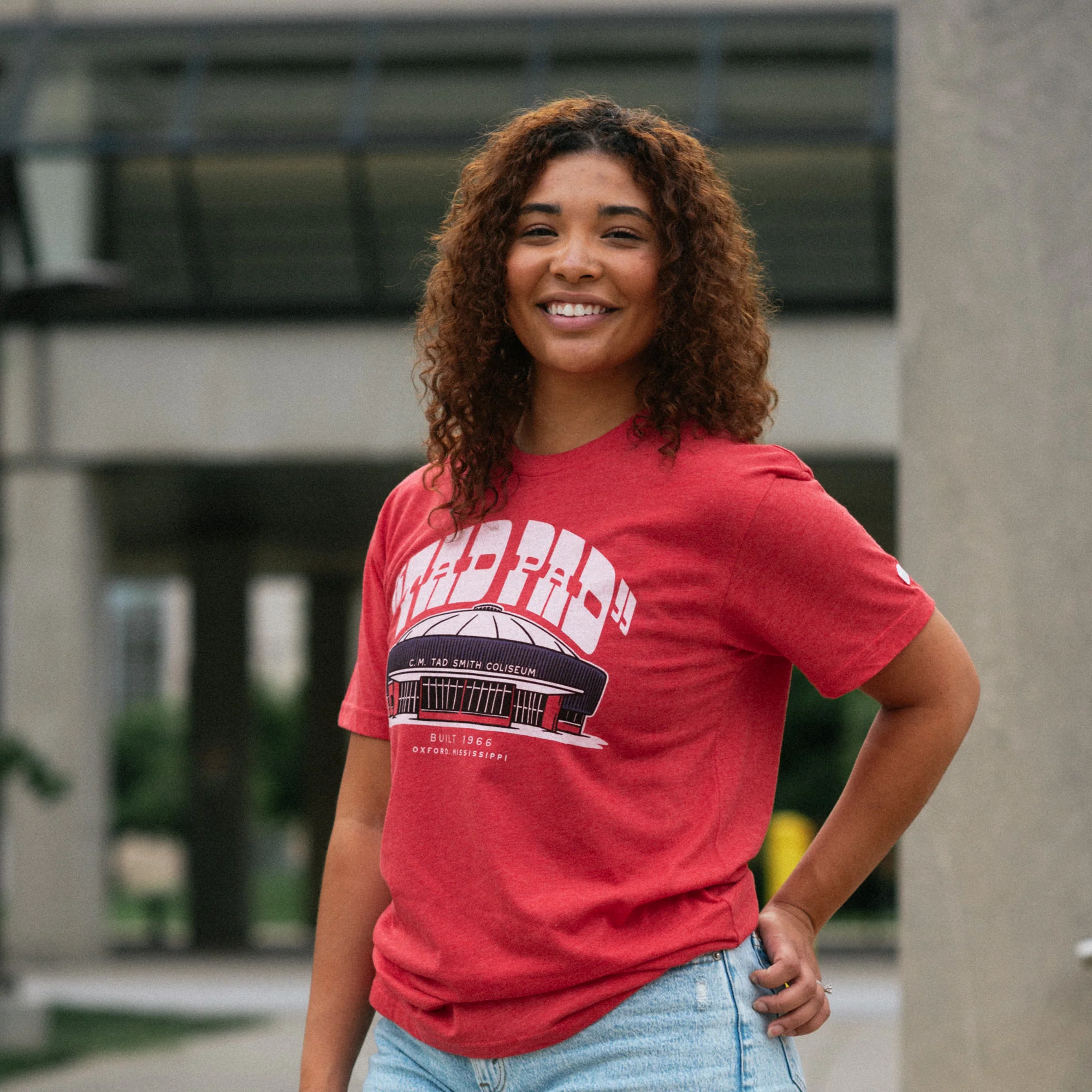 Ole Miss Basketball Vintage-Inspired "Tad Pad" Tee - Image 2