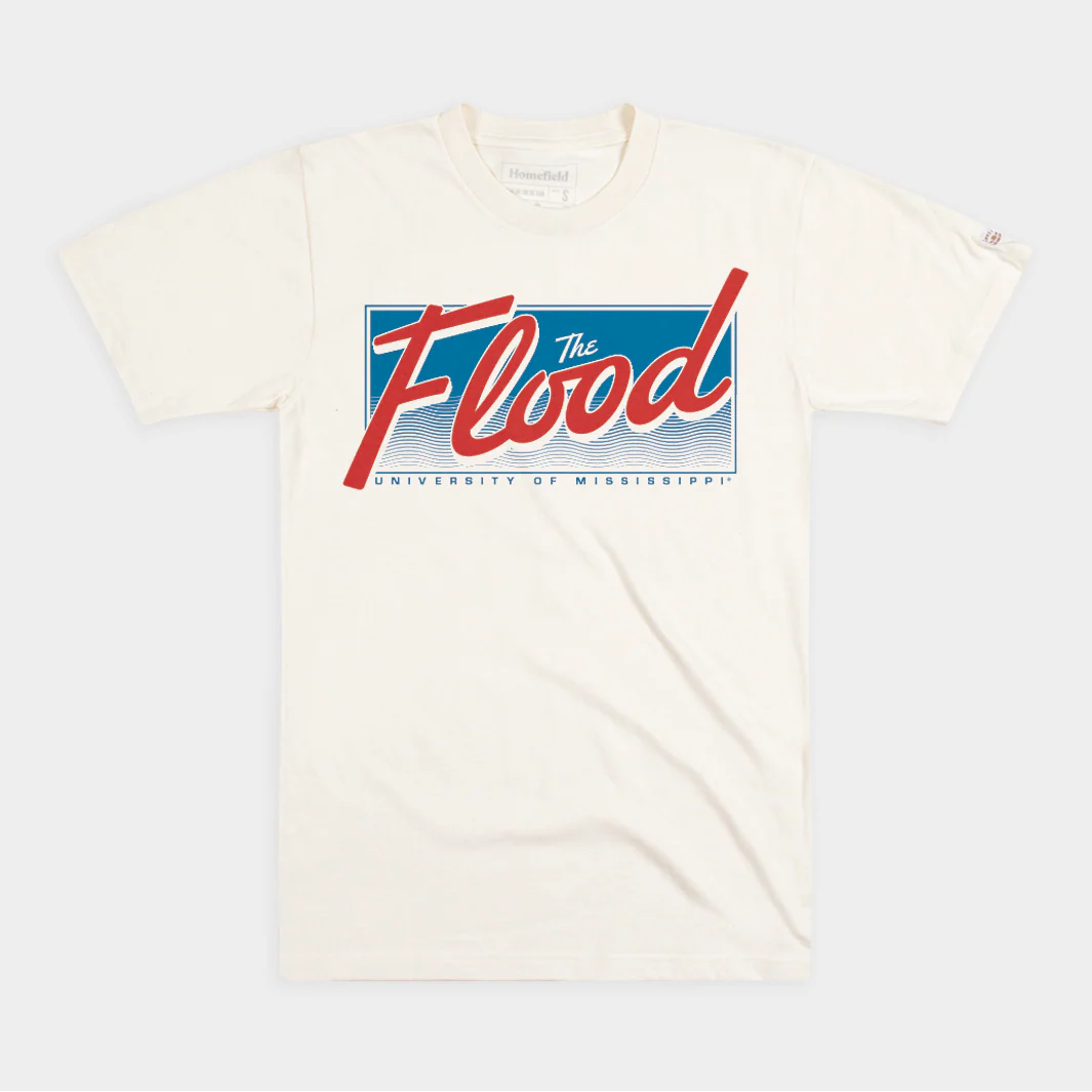 Ole Miss Retro "The Flood" Script Tee