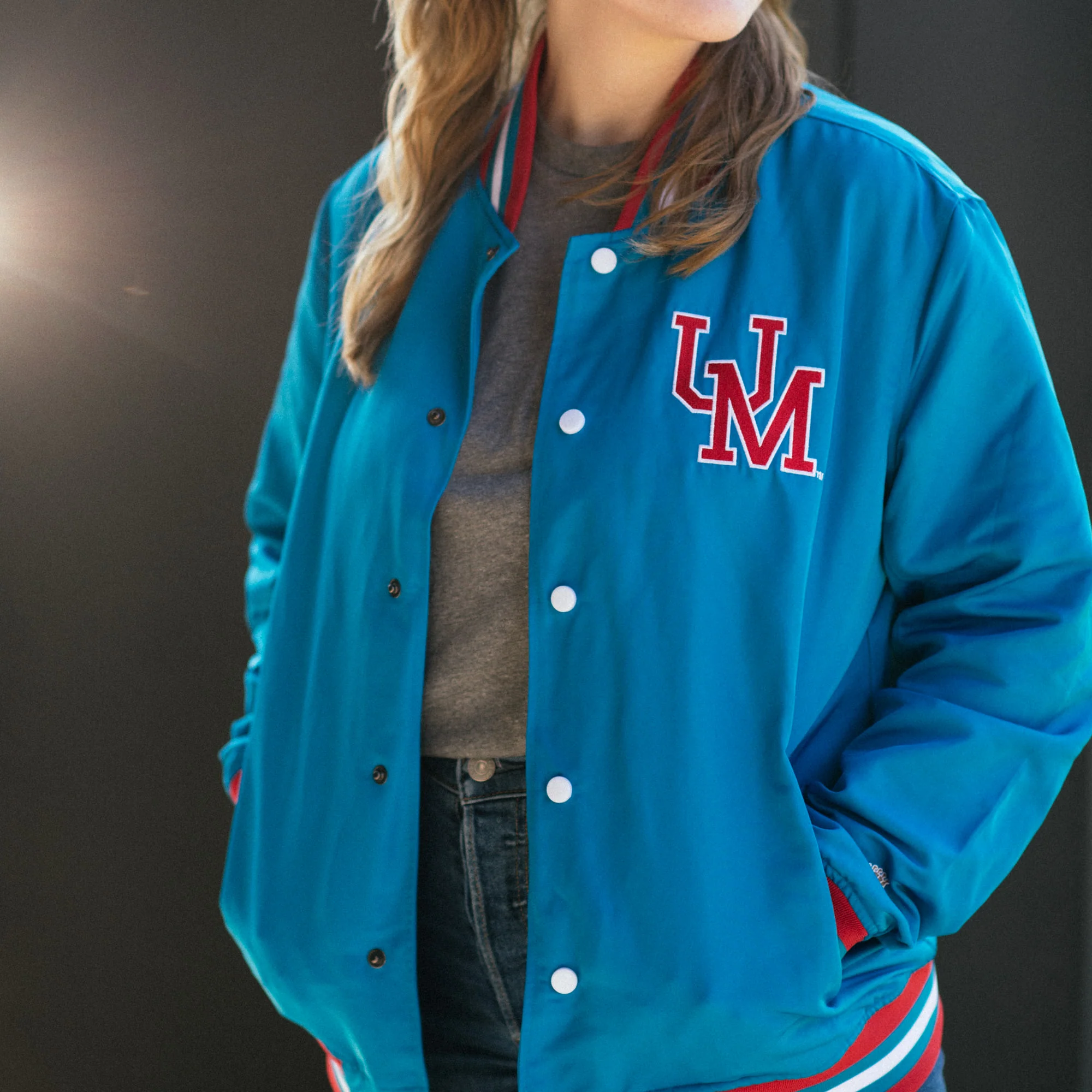 Ole Miss Vintage-Inspired Bomber Jacket - Image 3