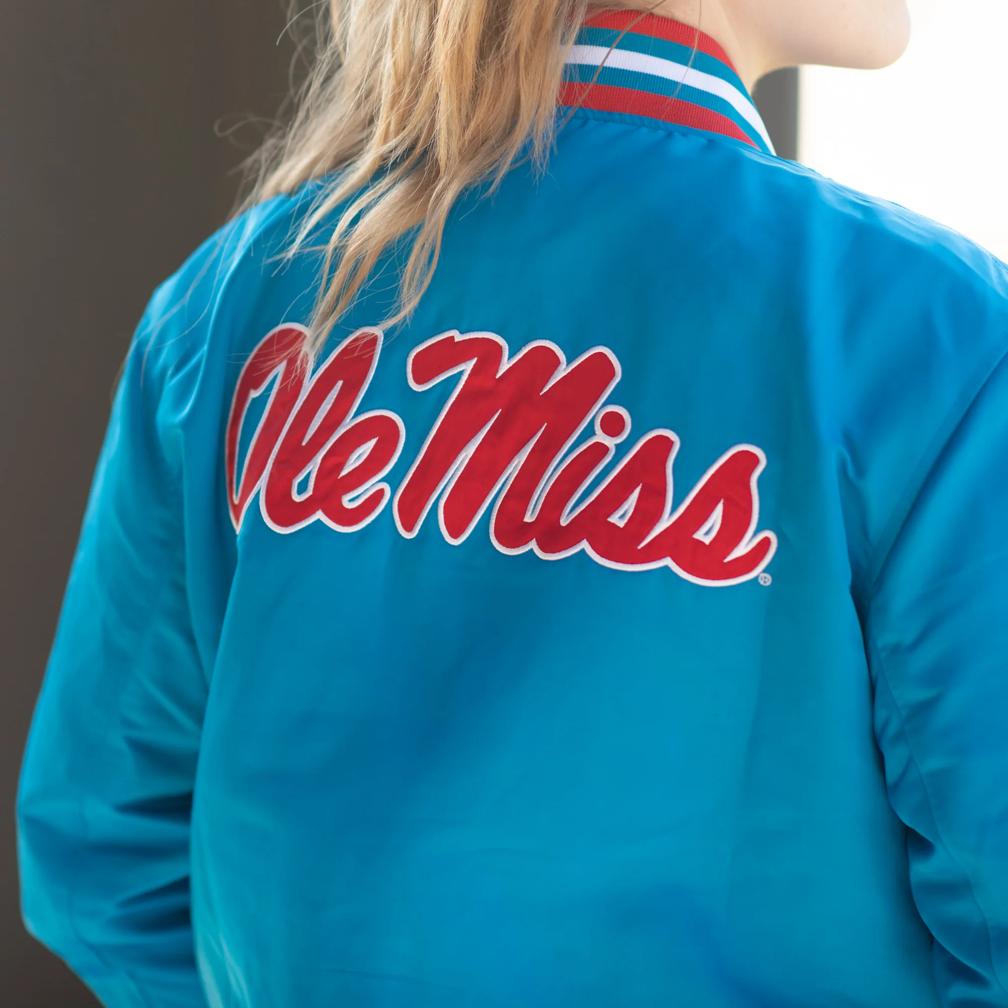 Ole Miss Vintage-Inspired Bomber Jacket - Image 4