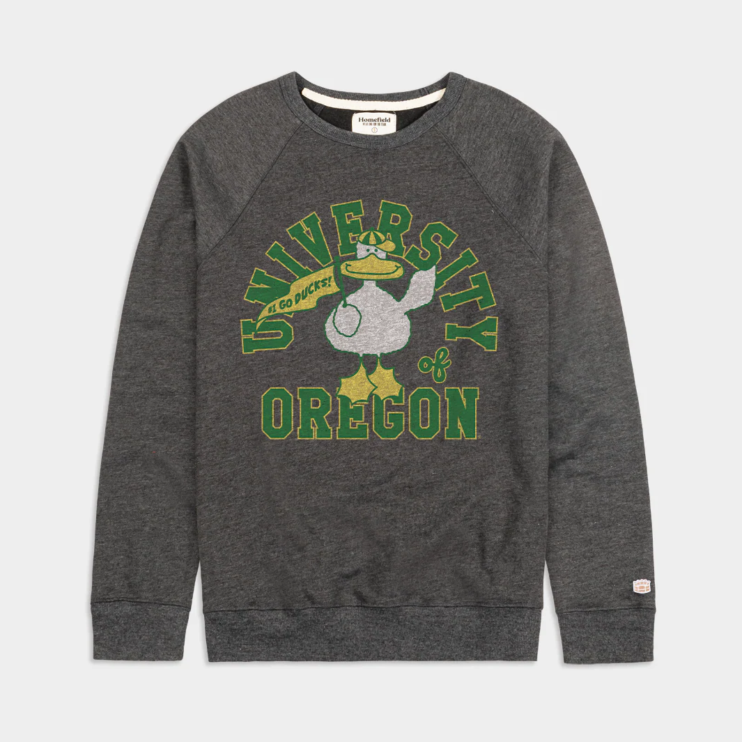Oregon Ducks Vintage Cartoon Crewneck