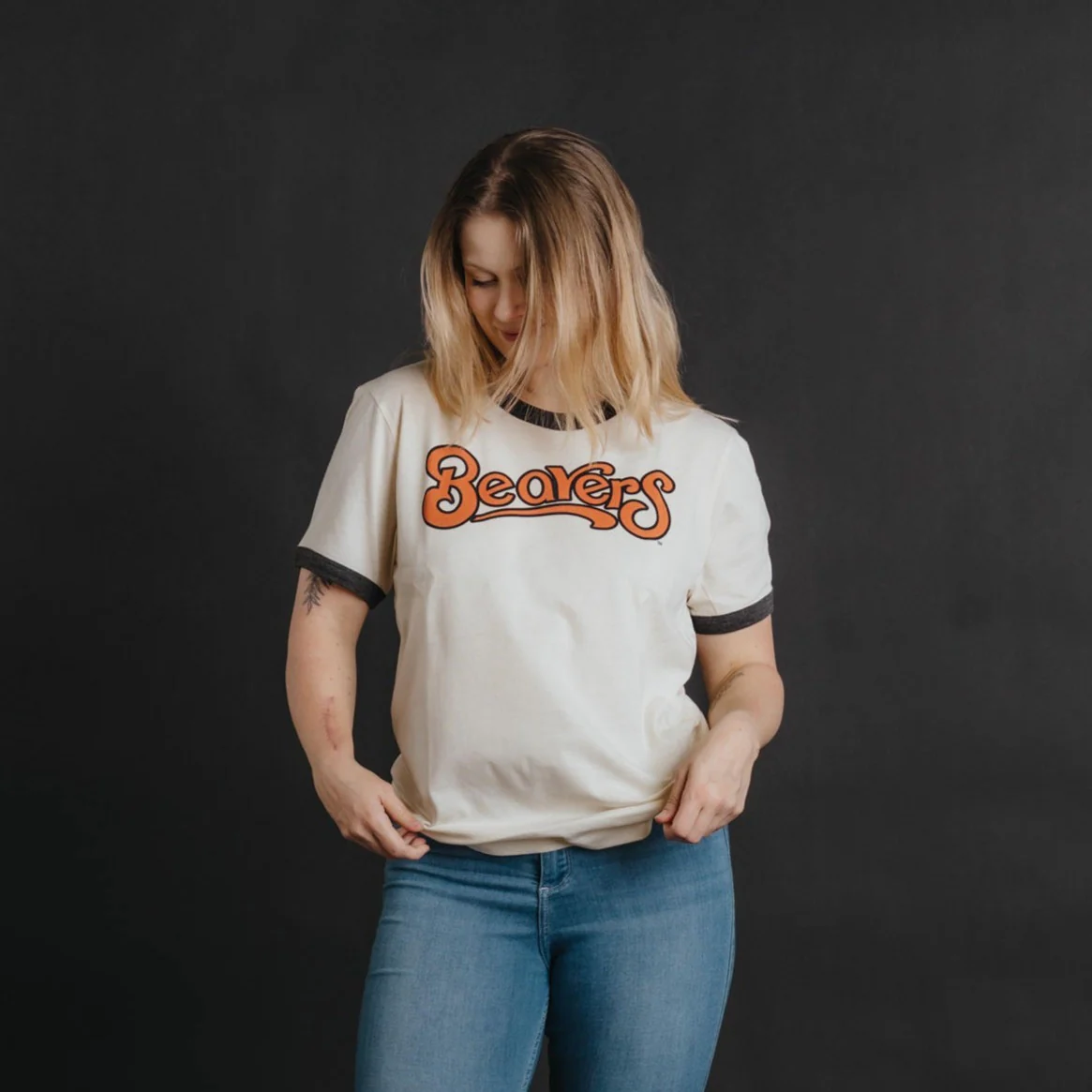 Oregon State Beavers Retro Ringer Tee - Image 2
