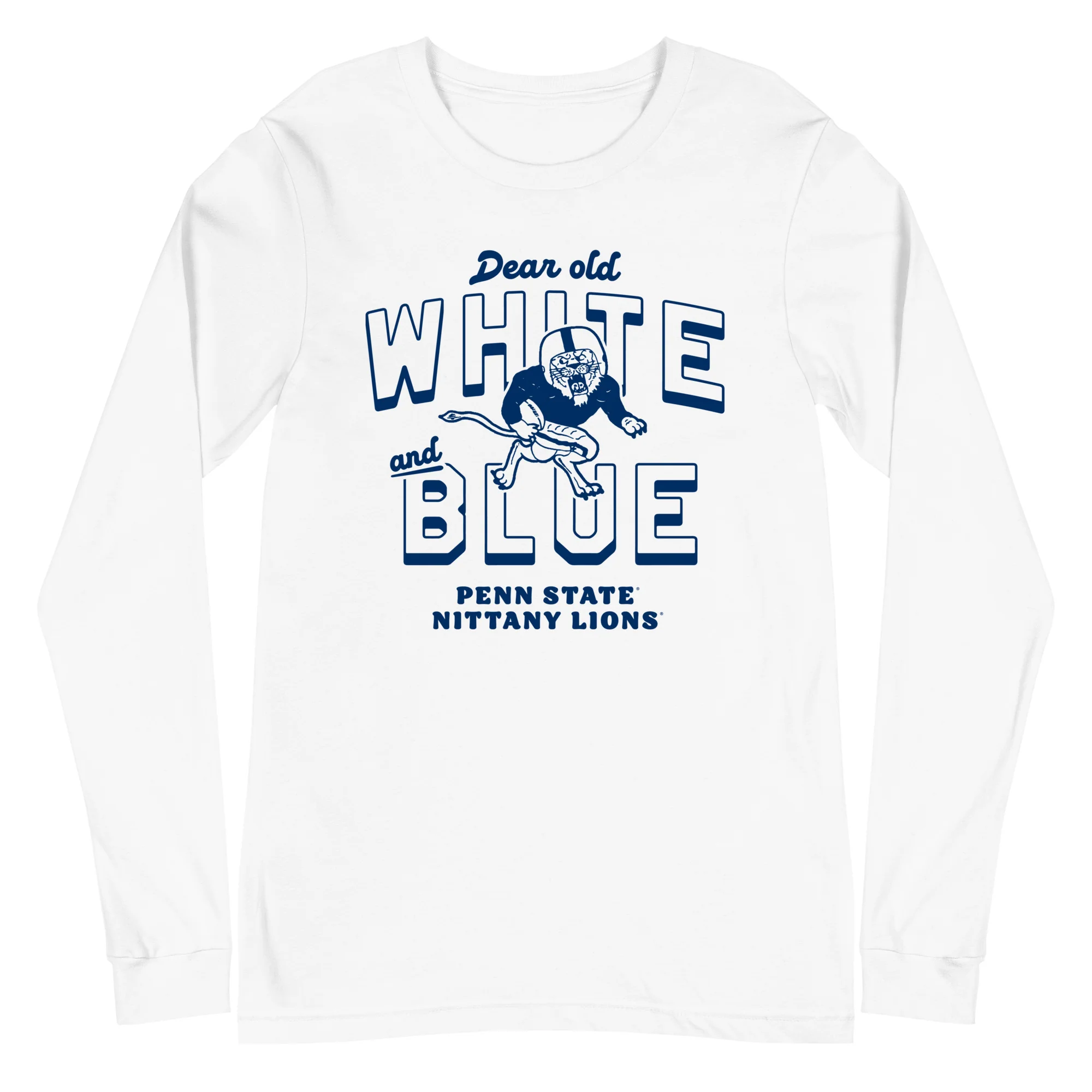 Penn State "White and Blue" White Out Long Sleeve - Image 2