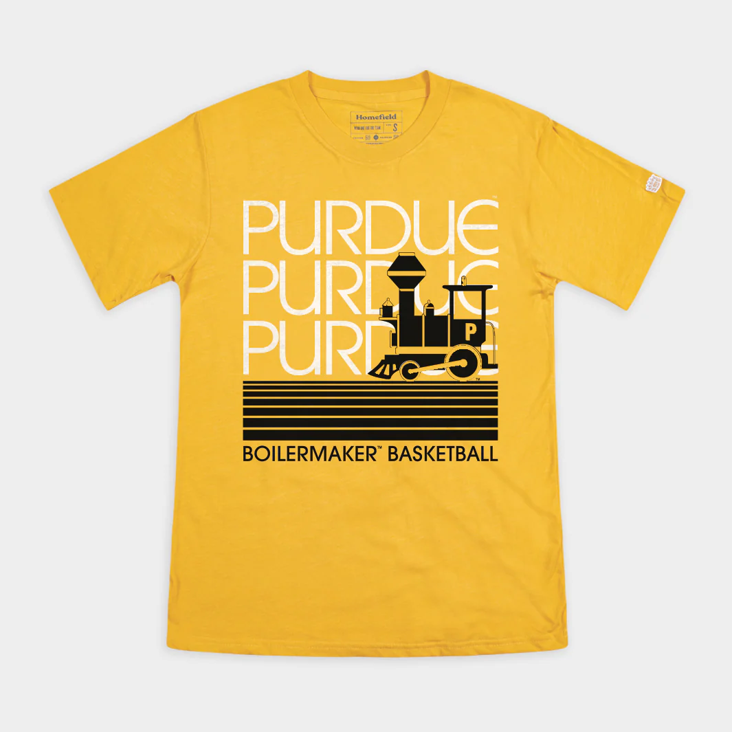 Purdue Basketball 1980s Boilermaker Special Gold Tee