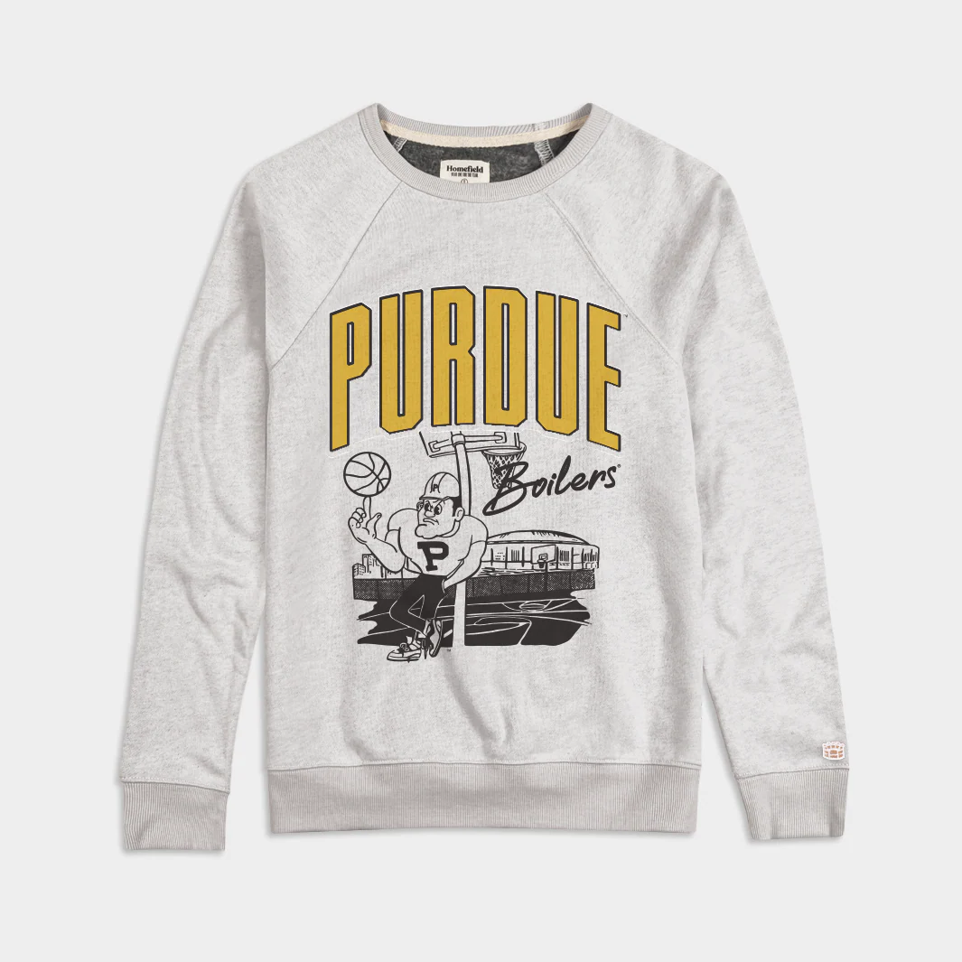 Purdue Basketball 1980s Courtside Crewneck