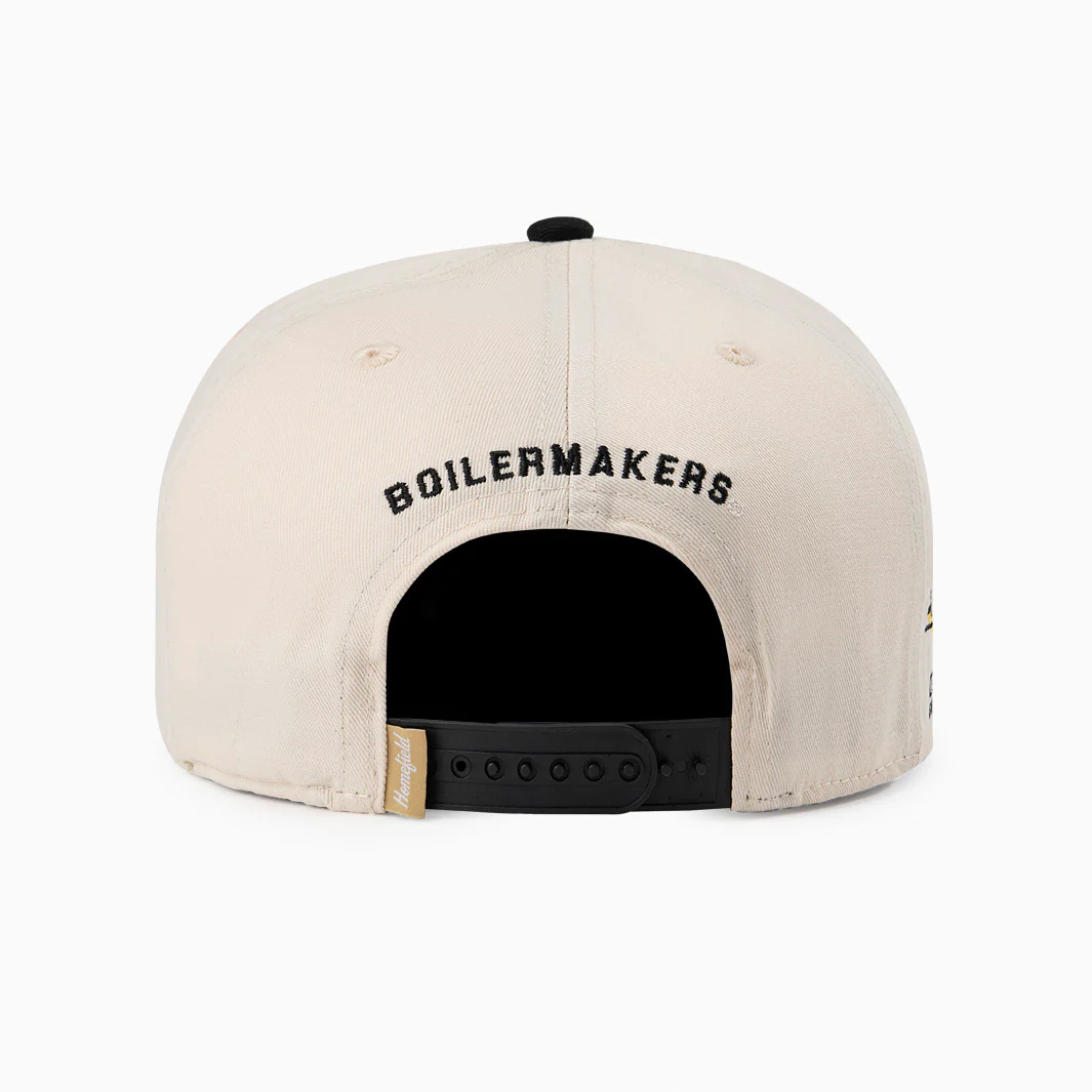 Purdue Basketball 1990s "Three-Pete" Snapback Hat - Image 3