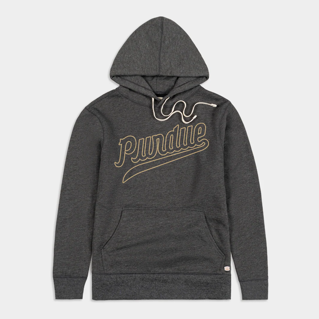 Purdue Boilermakers Classic Script Outline Hoodie