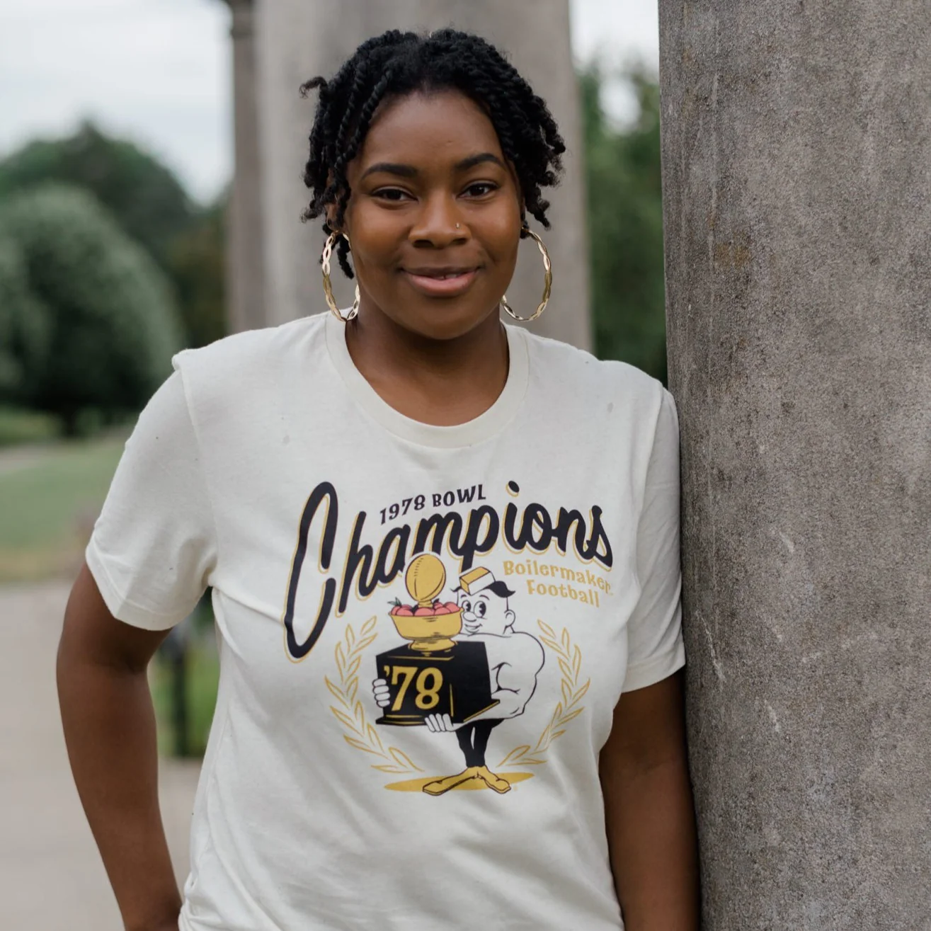 Purdue Football 1978 Peach Bowl Champions Tee - Image 2
