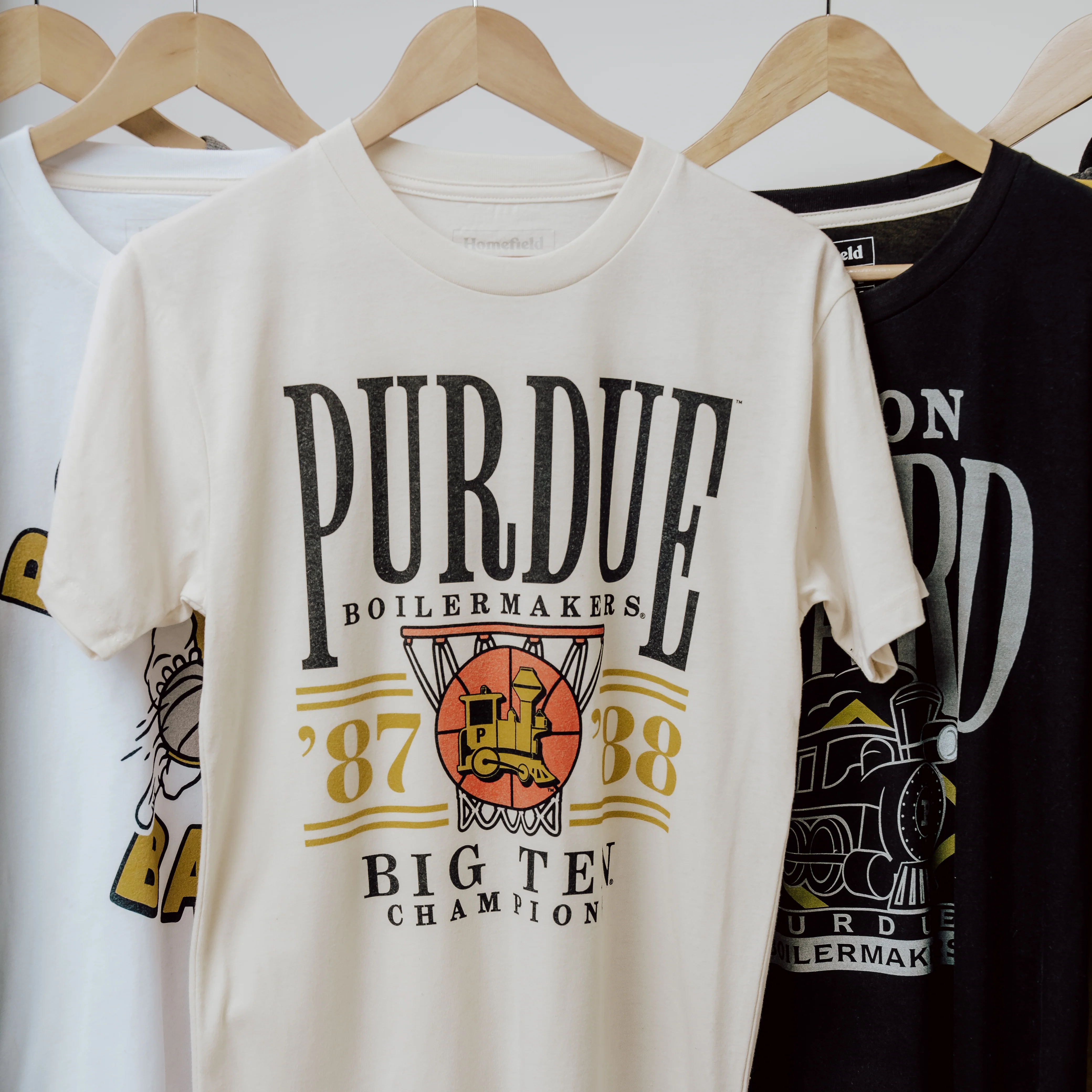 Purdue Men's Basketball 1987-88 Big Ten Champs Tee - Image 2