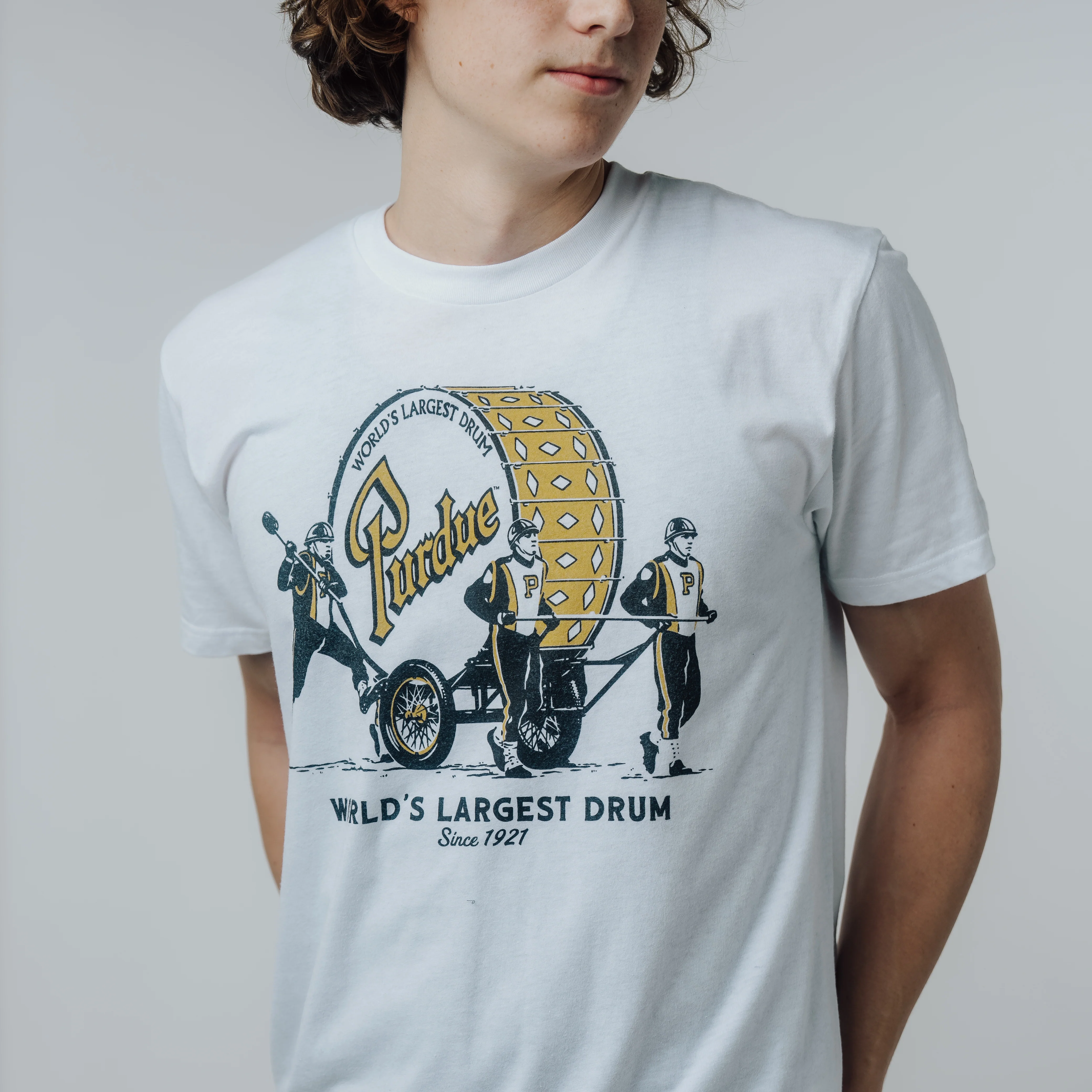 Purdue Vintage-Inspired World's Largest Drum Tee - Image 2