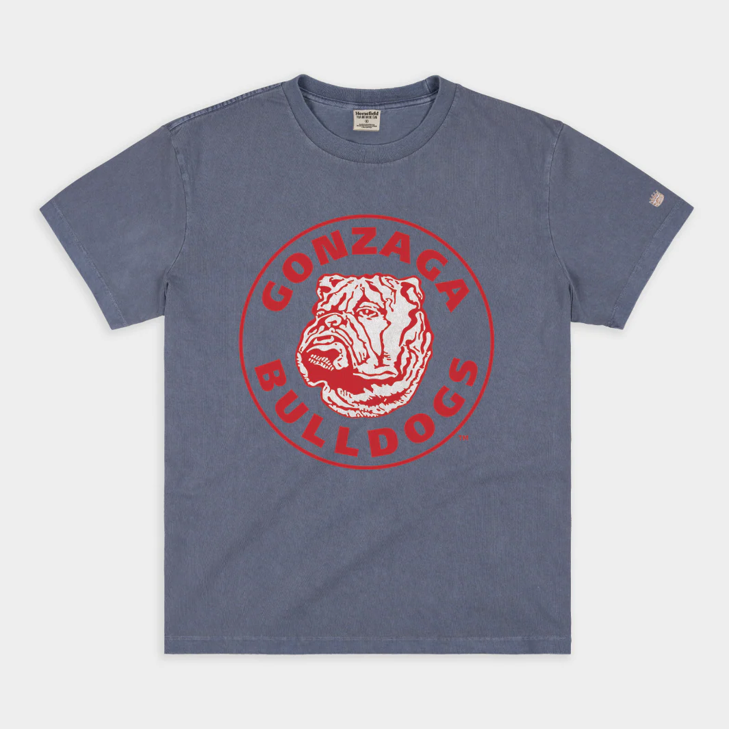 Retro Gonzaga Bulldogs Vintage Heavyweight Tee