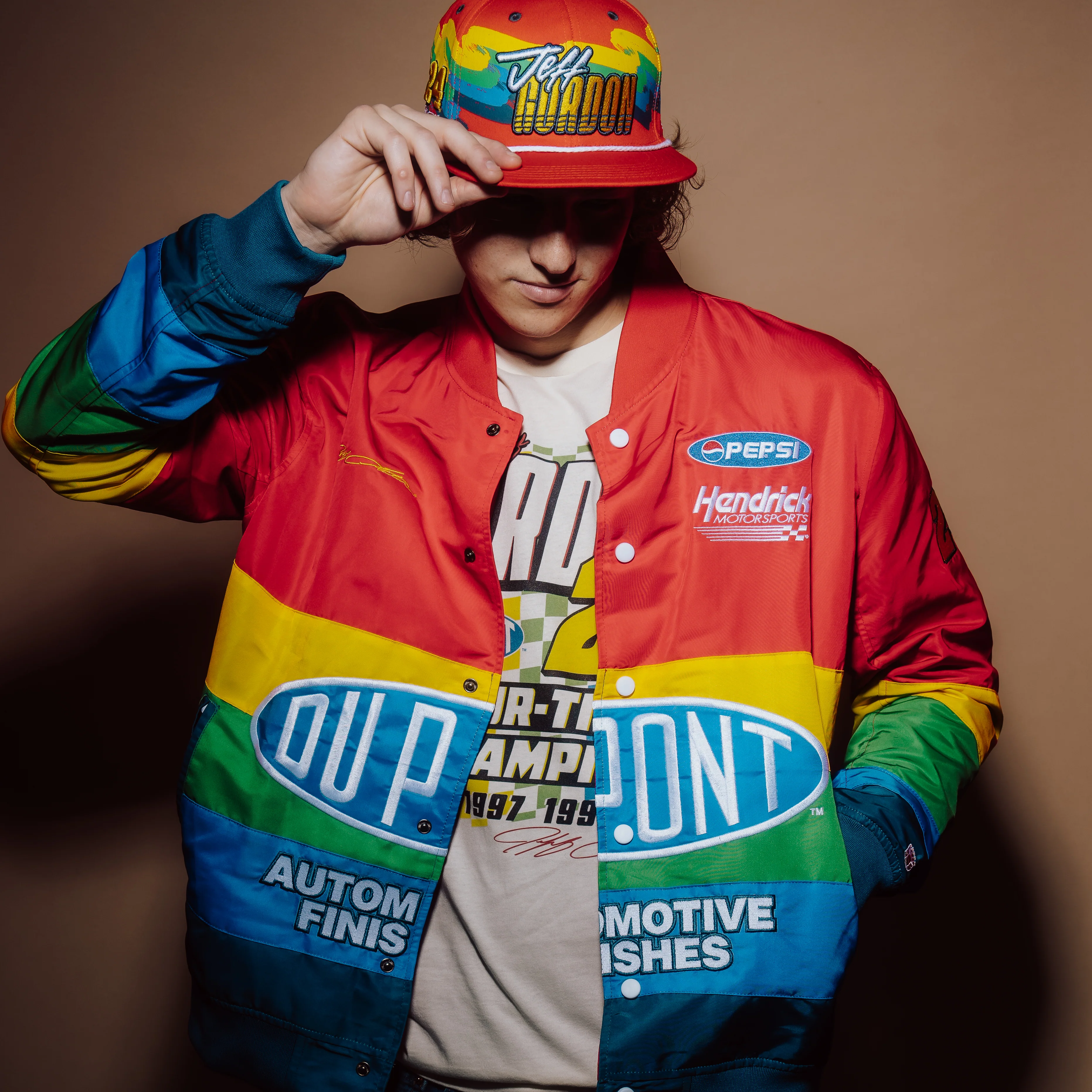 Retro-Inspired Jeff Gordon Driver Snapback Hat - Image 4