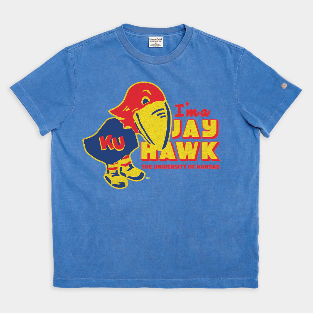 Retro Kansas "I'm a Jayhawk" Vintage Heavyweight Tee