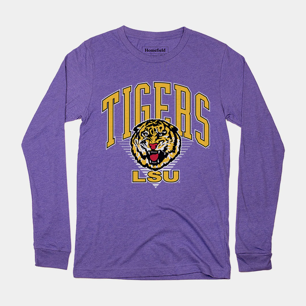 Retro LSU Tigers Long Sleeve