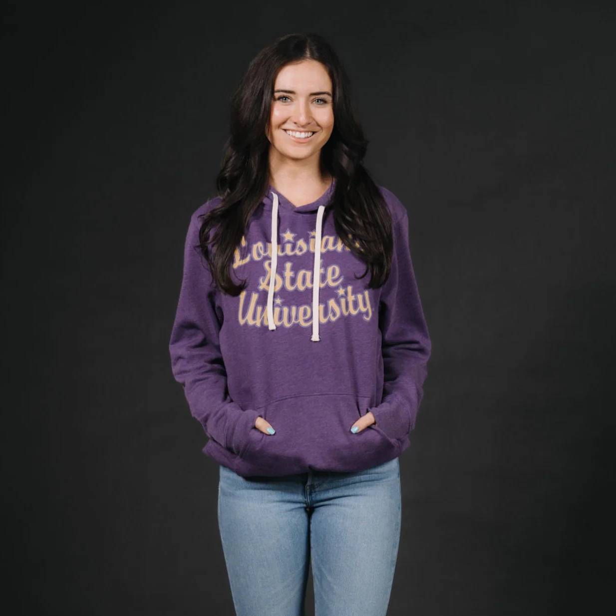 Retro LSU Script Hoodie - Image 2