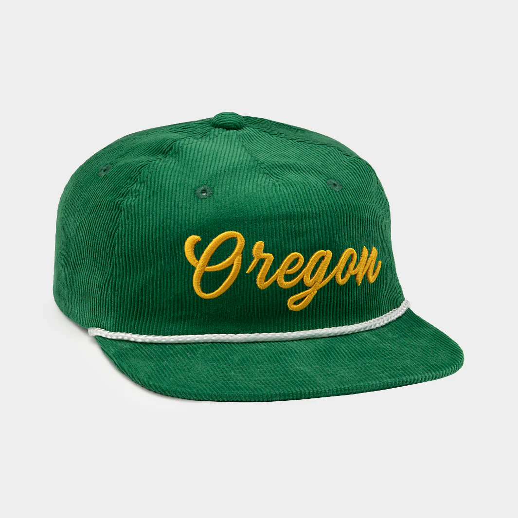 Retro Oregon Ducks Script Corduroy Hat - Image 2