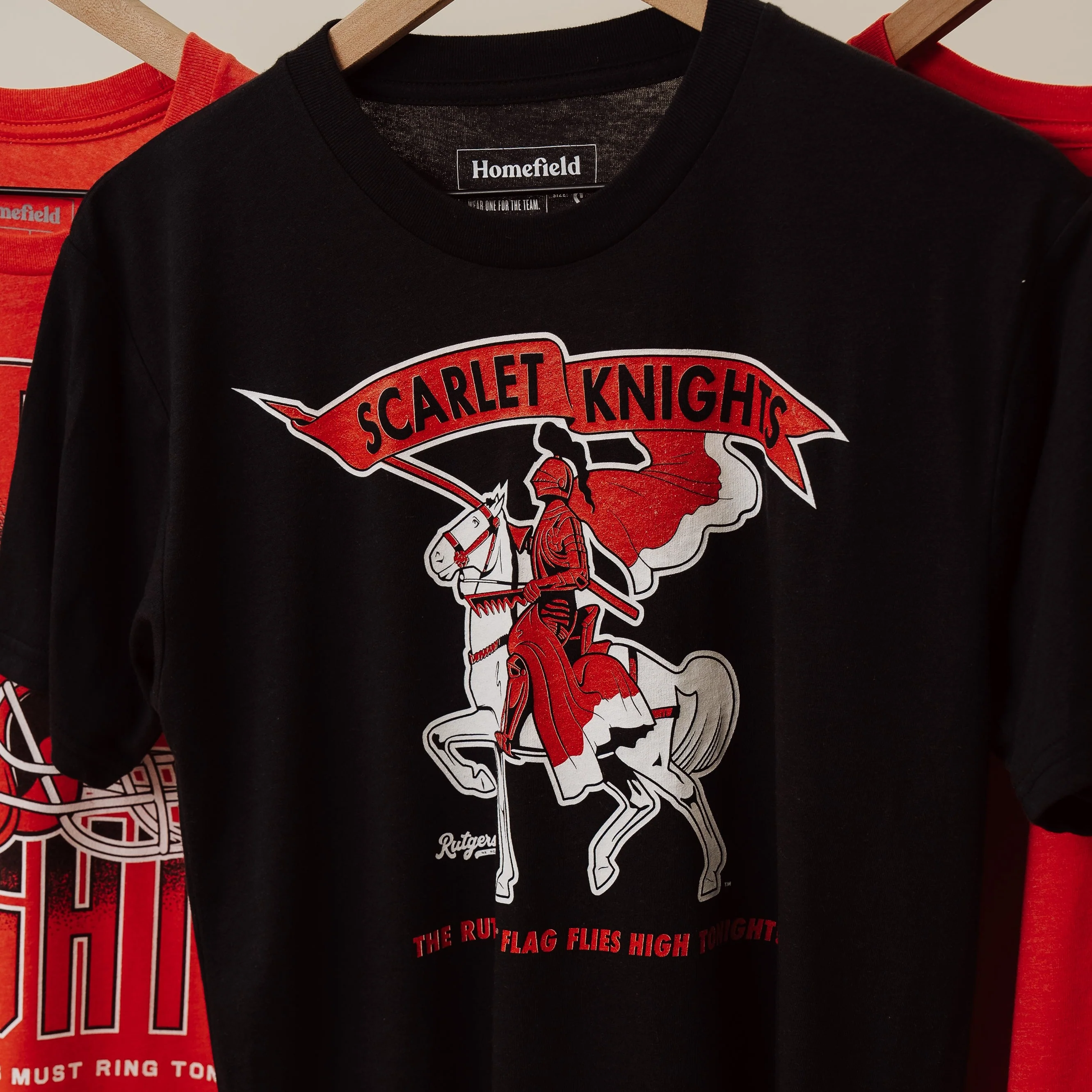 Retro Rutgers "Flag Flies High" Scarlet Knights Tee - Image 2