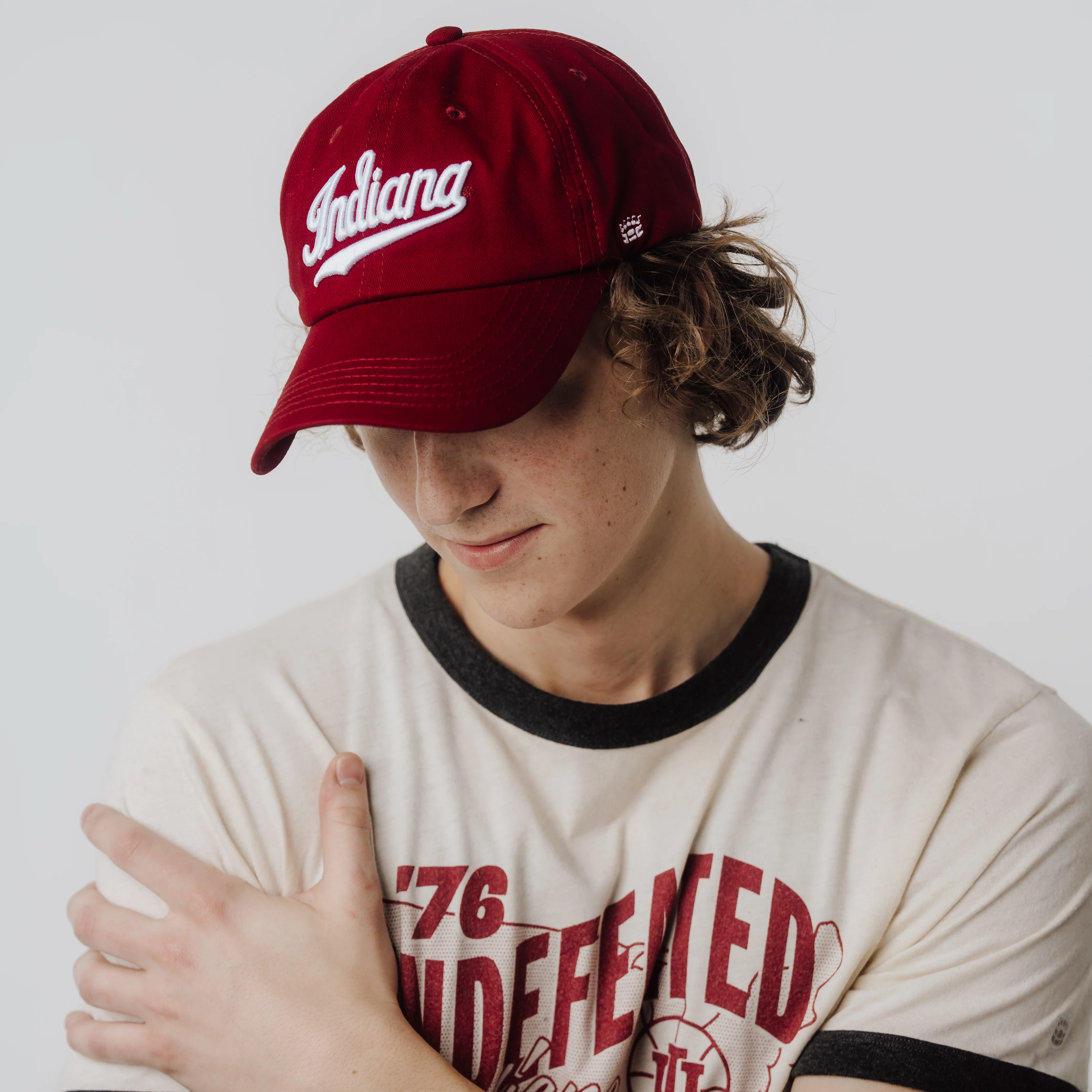 Retro Script "Indiana" Warmup Dad Hat - Image 4