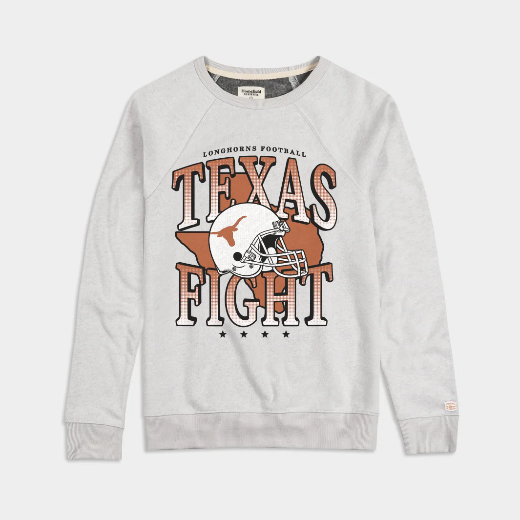 Retro "Texas Fight" Longhorns Football Crewneck